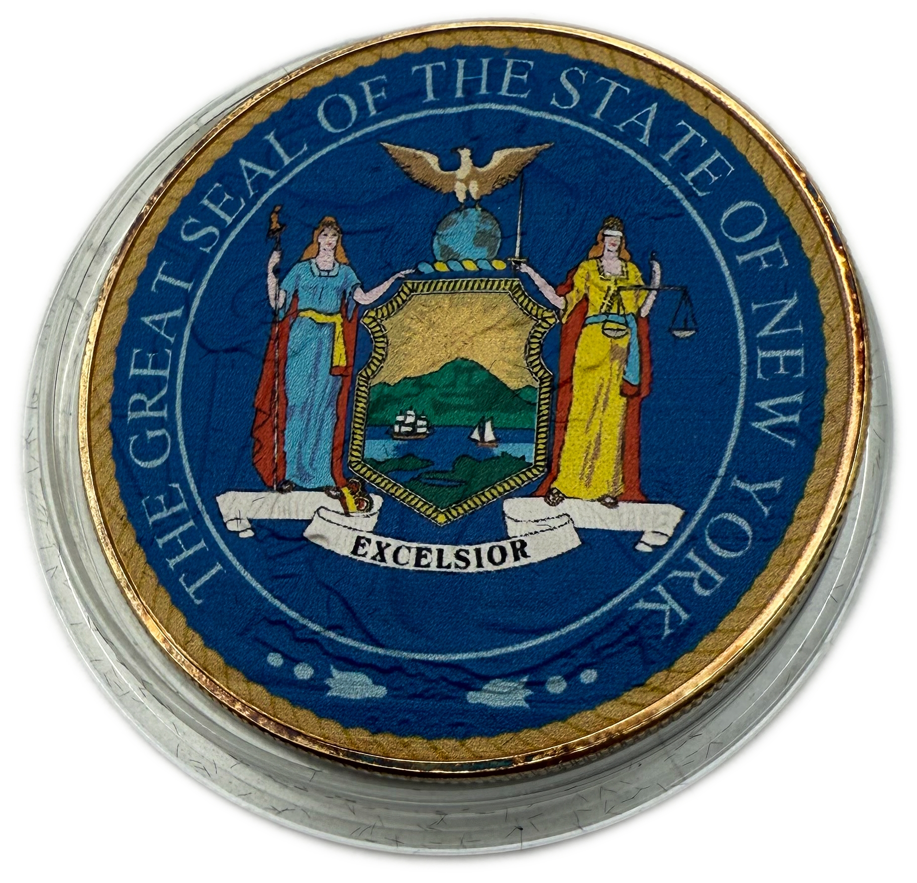 USA - 1 Dollar 2017 - The Great Seal Of The State Of New York - Silver 999, 31.1g - 250 Mintage - 1 0