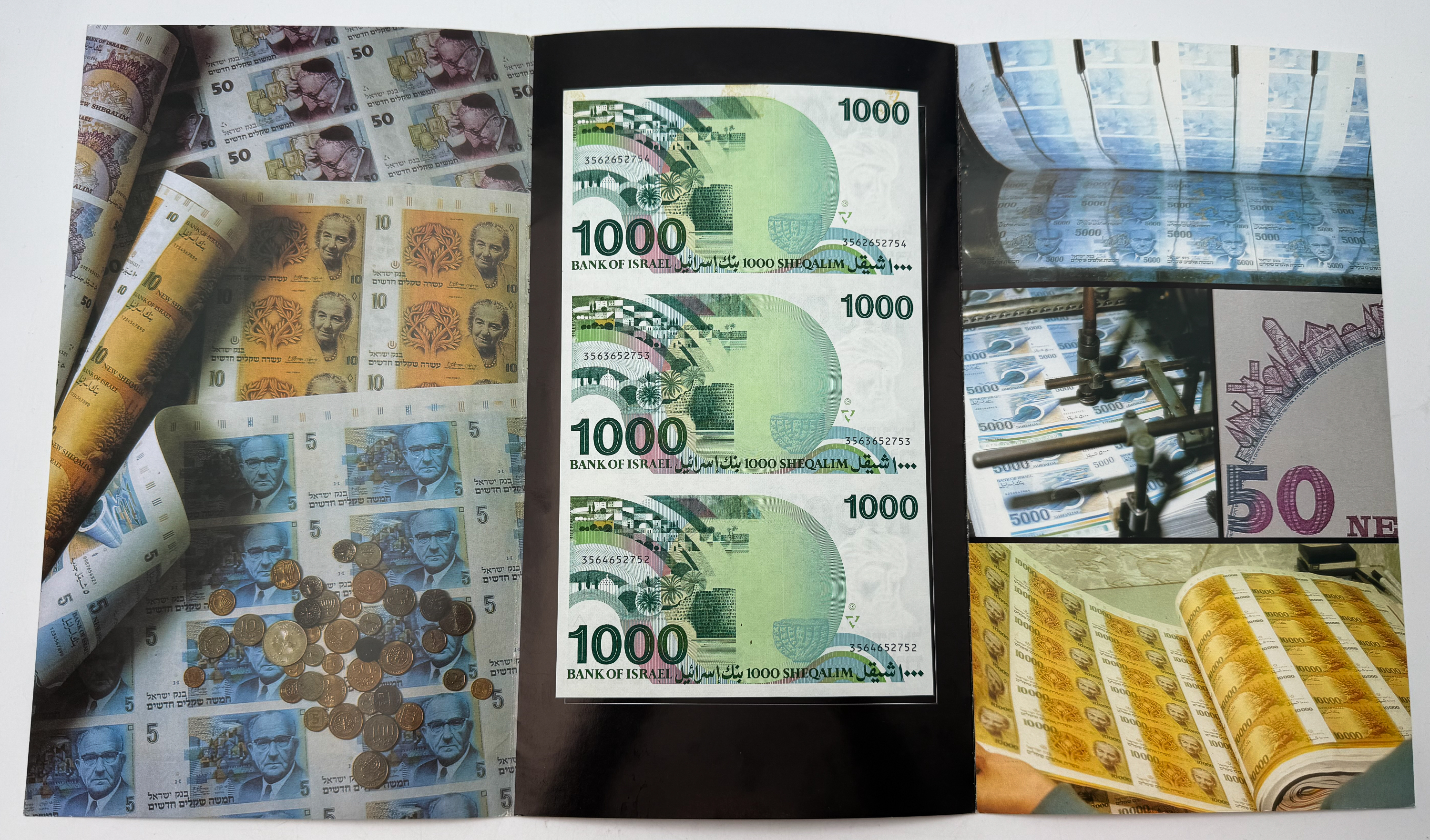 Israel - Sheet of 1000 Shekels 1983 - "Harav" - AU-UNC - 1 2