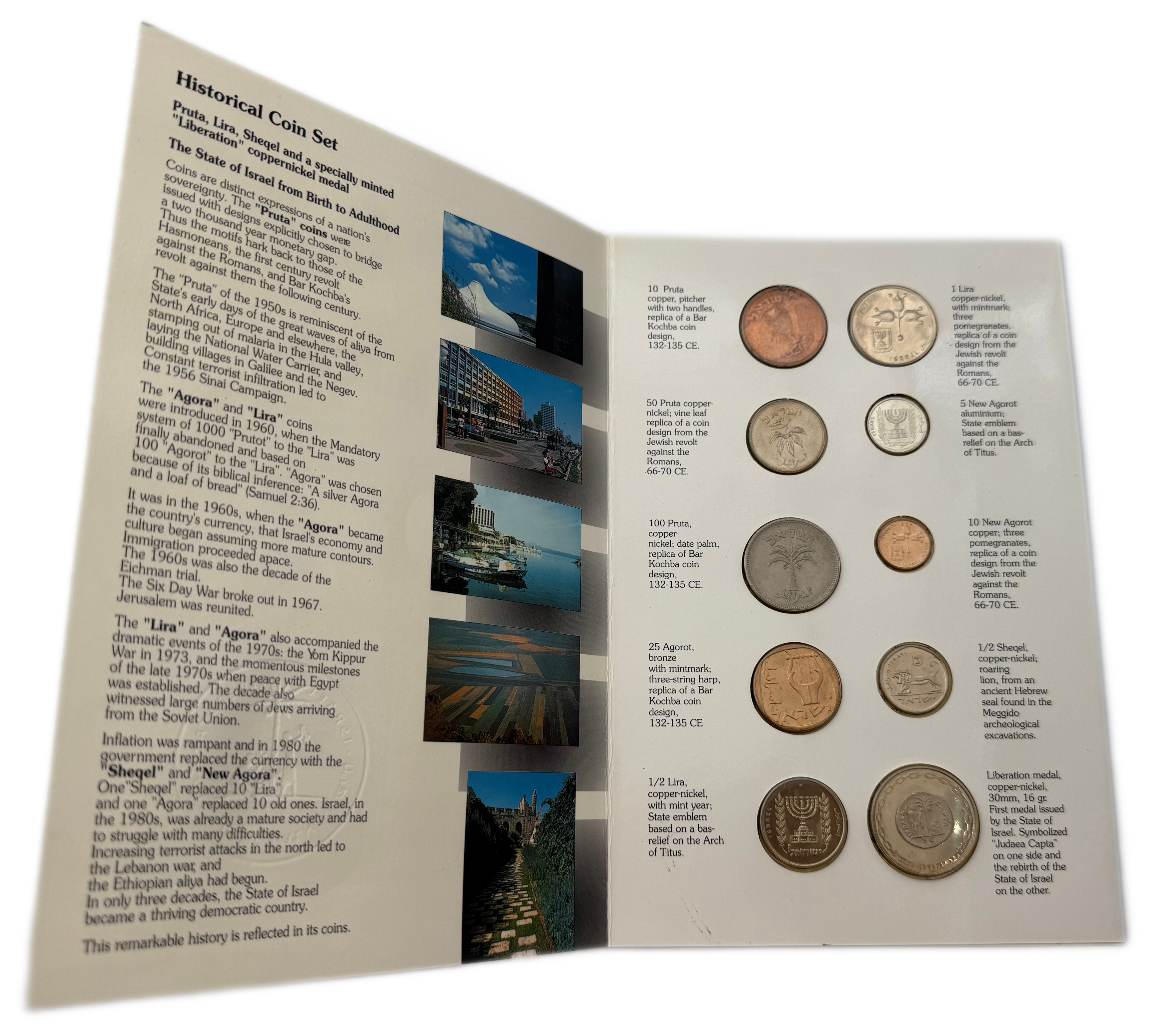 Israel - Set of 3 Coin Sets, 1980'-1990', from the New Shekel Series - Published by the Government Coin and Medal ... - 1 7