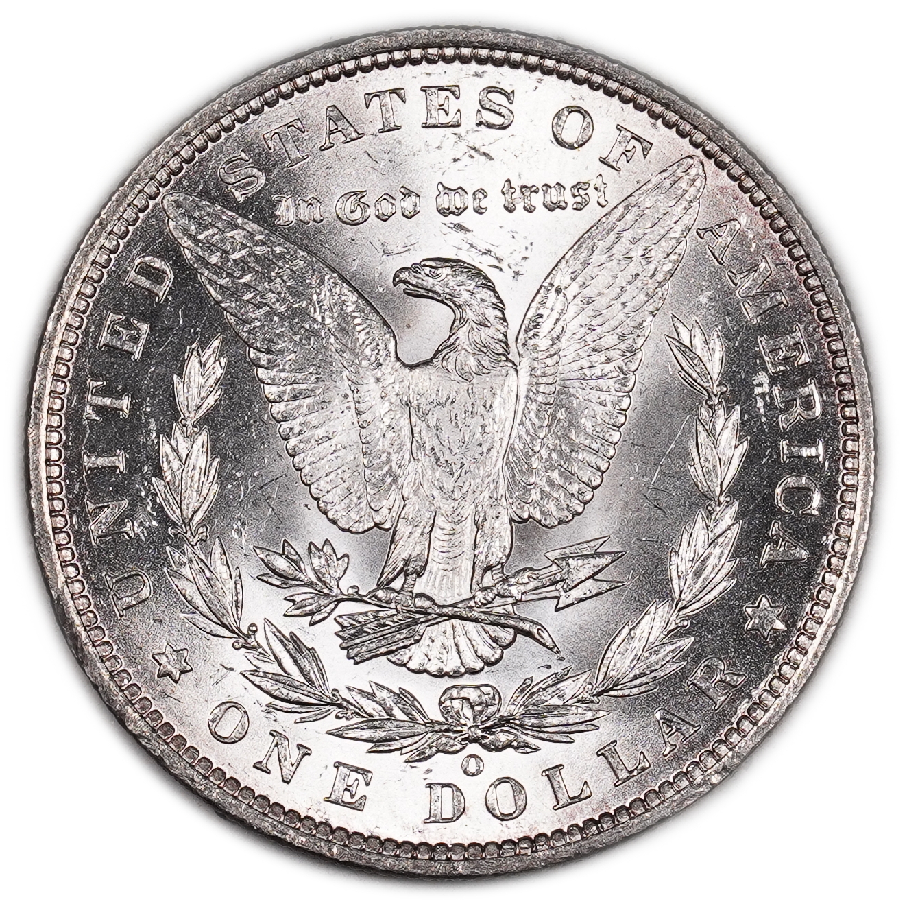 USA - 1 Morgan Dollar 1888 O - UNC Condition - 900 silver, 26.73g (net 24.05g, 0.77 oz), 38.1 mm. - 1 1