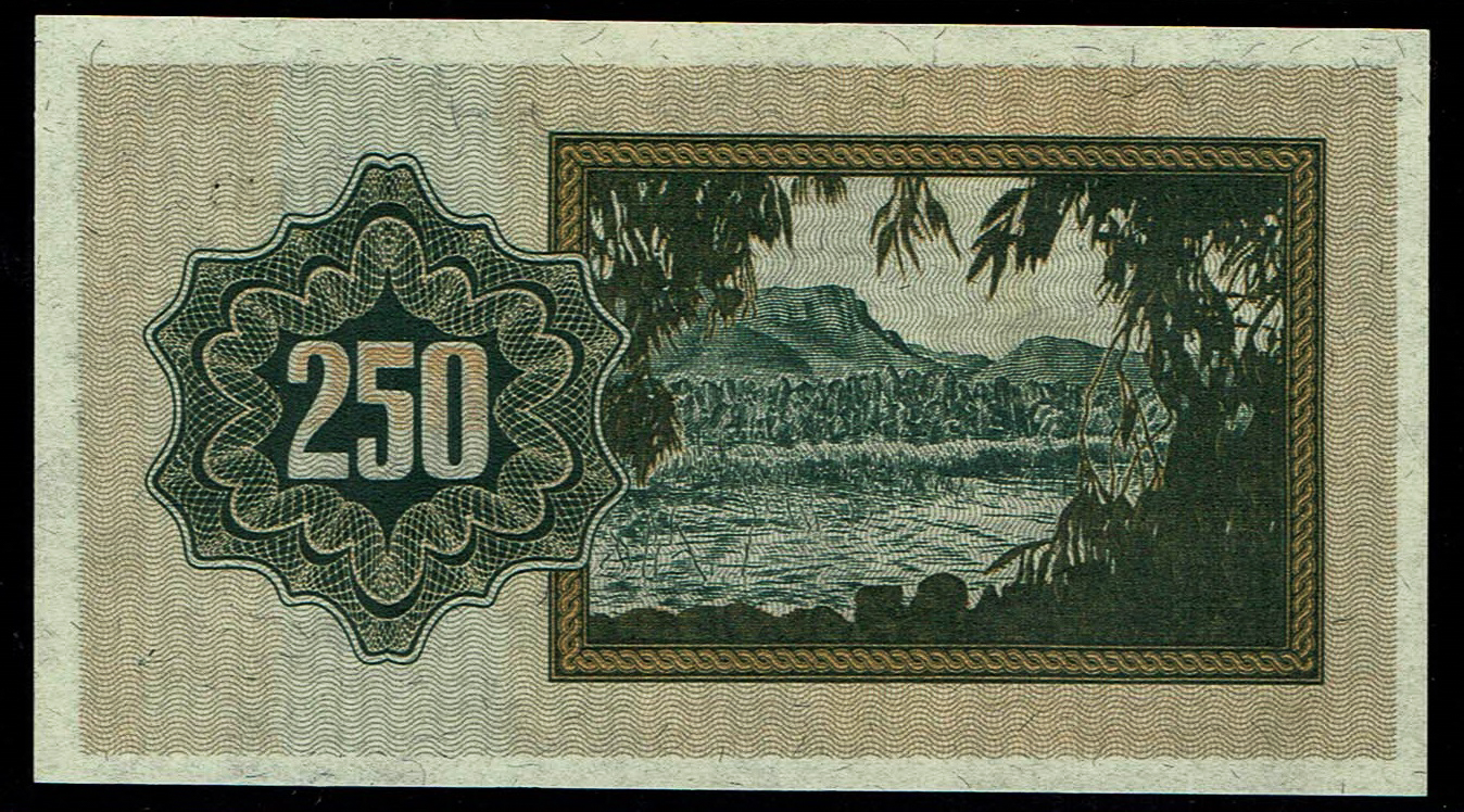 Israel - 250 Prutah 1953 - "Menorah left" - UNC - Prefix C - 1 1