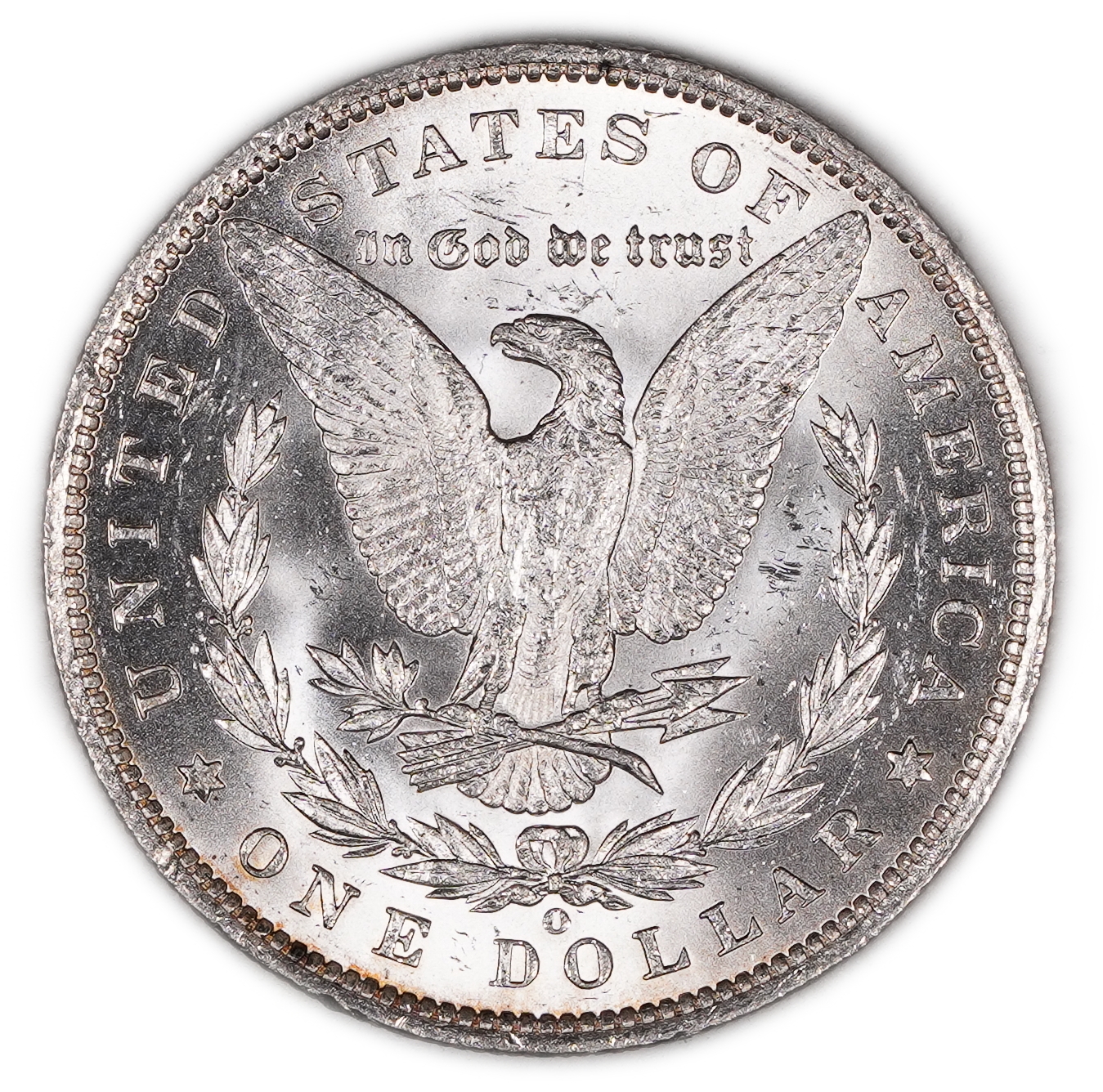 USA - 1 Morgan Dollar 1888 O - UNC Condition - 900 silver, 26.73g (net 24.05g, 0.77 oz), 38.1 mm. - 1 1