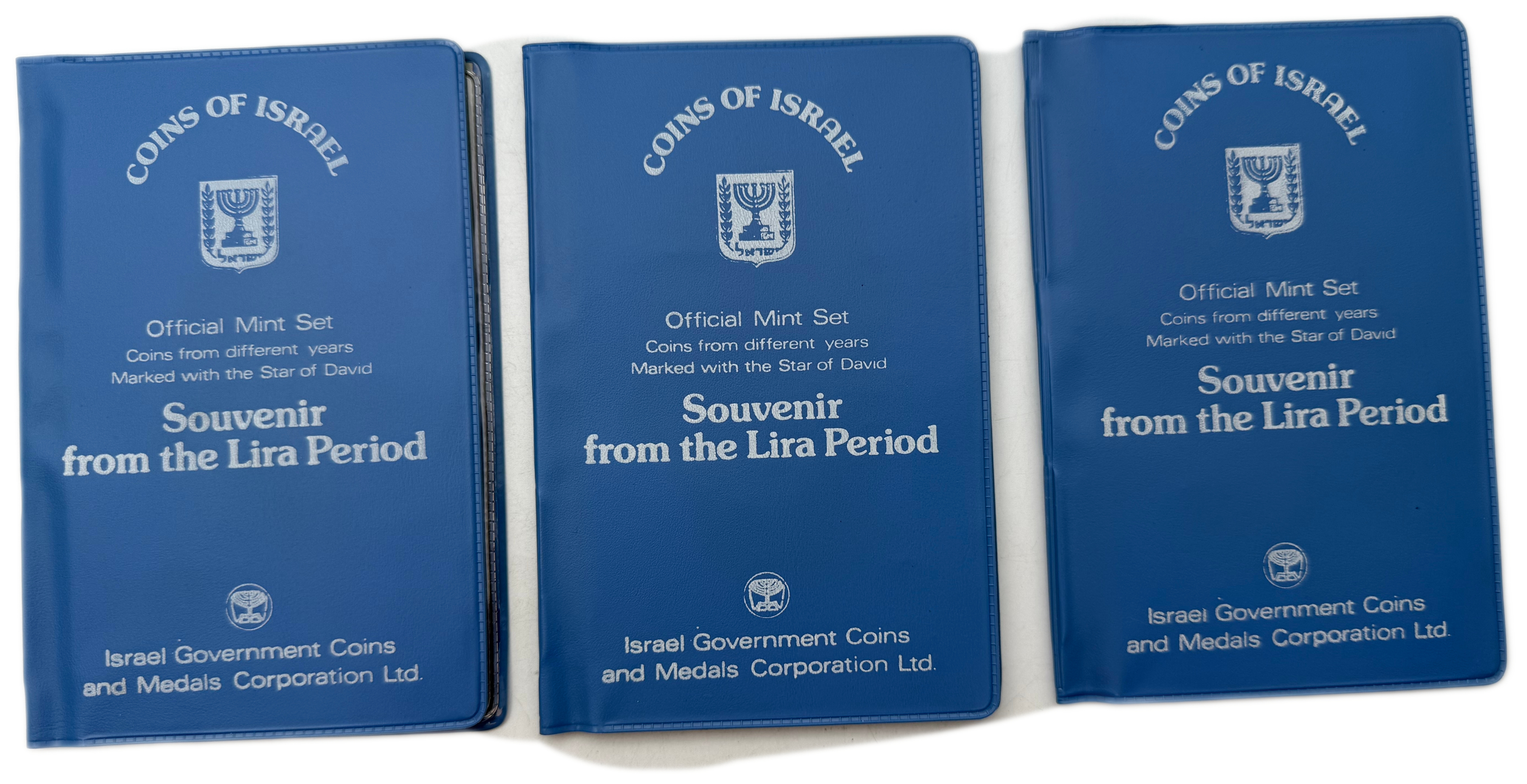 Israel - Set of 7 Coin Sets, 1980' - Issued by the Government Coin and Medal Company - 1 3