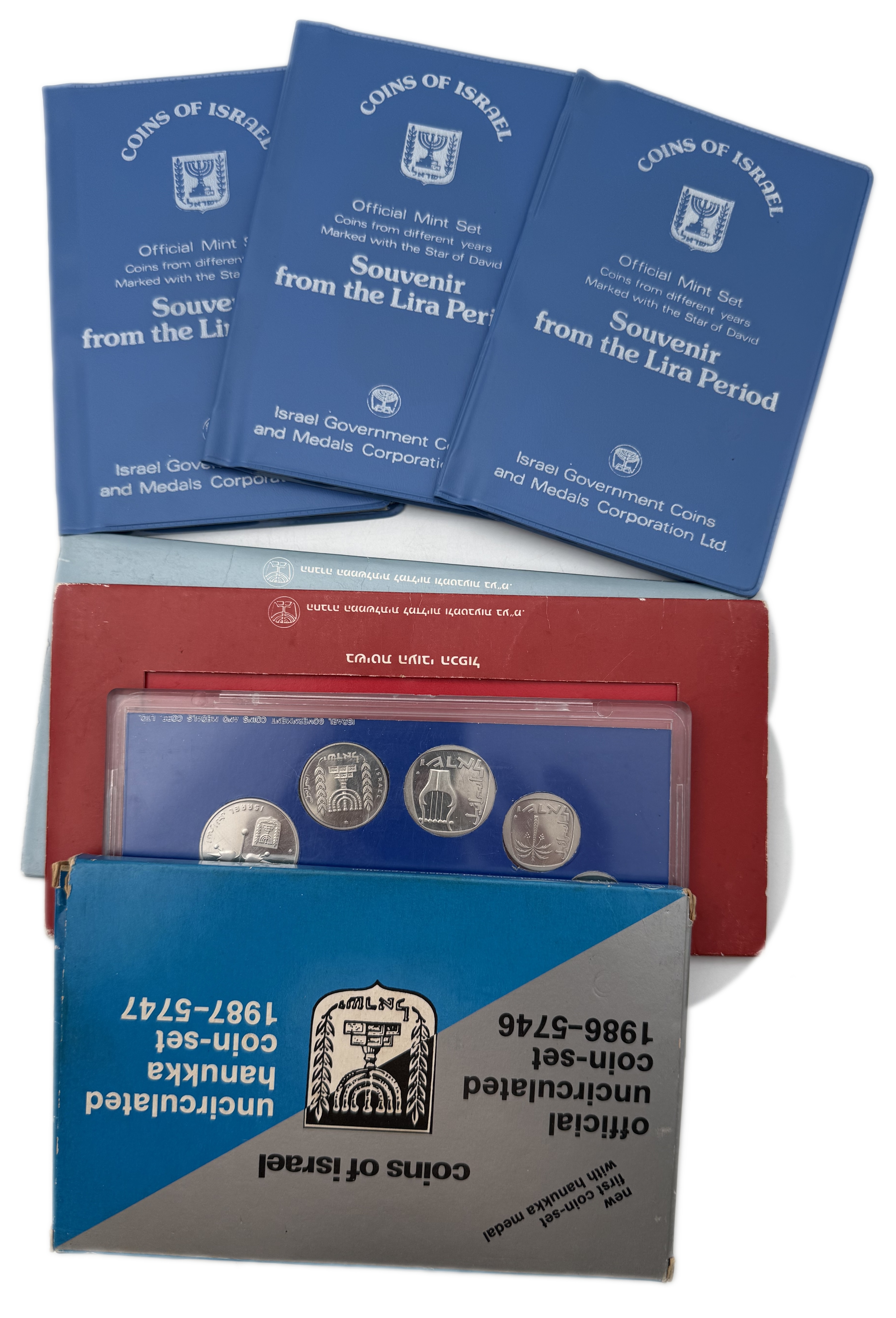 Israel - Set of 7 Coin Sets, 1980' - Issued by the Government Coin and Medal Company - 1 0