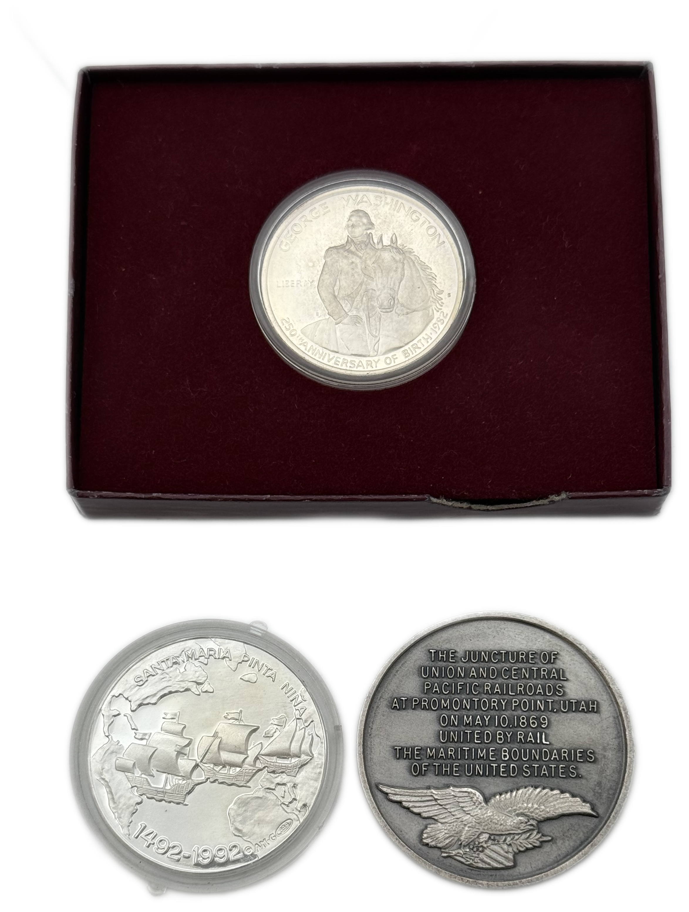 USA - Lot of 3 Silver medal, total silver net 73.89g - 1 1