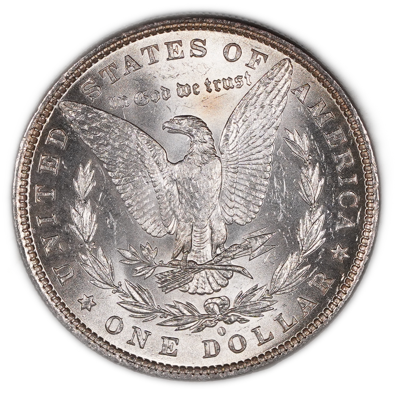 USA - 1 Morgan Dollar 1881 O - UNC - 900 silver, 26.73g (net 24.05g, 0.77 oz), 38.1 mm. - 1 1