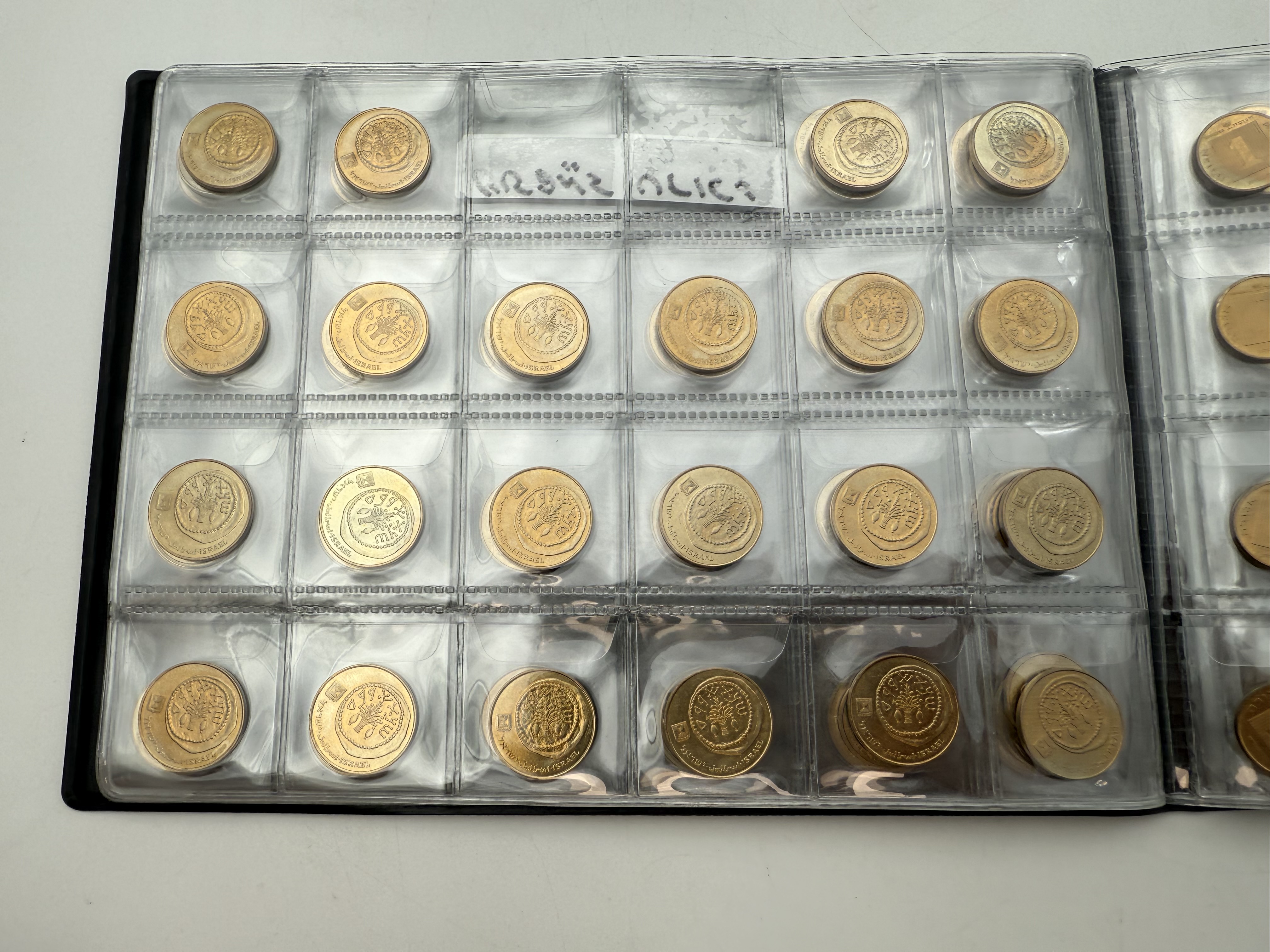 Israel - A collection of several hundred coins arranged in a special coin album, various conditions and years - 1 23