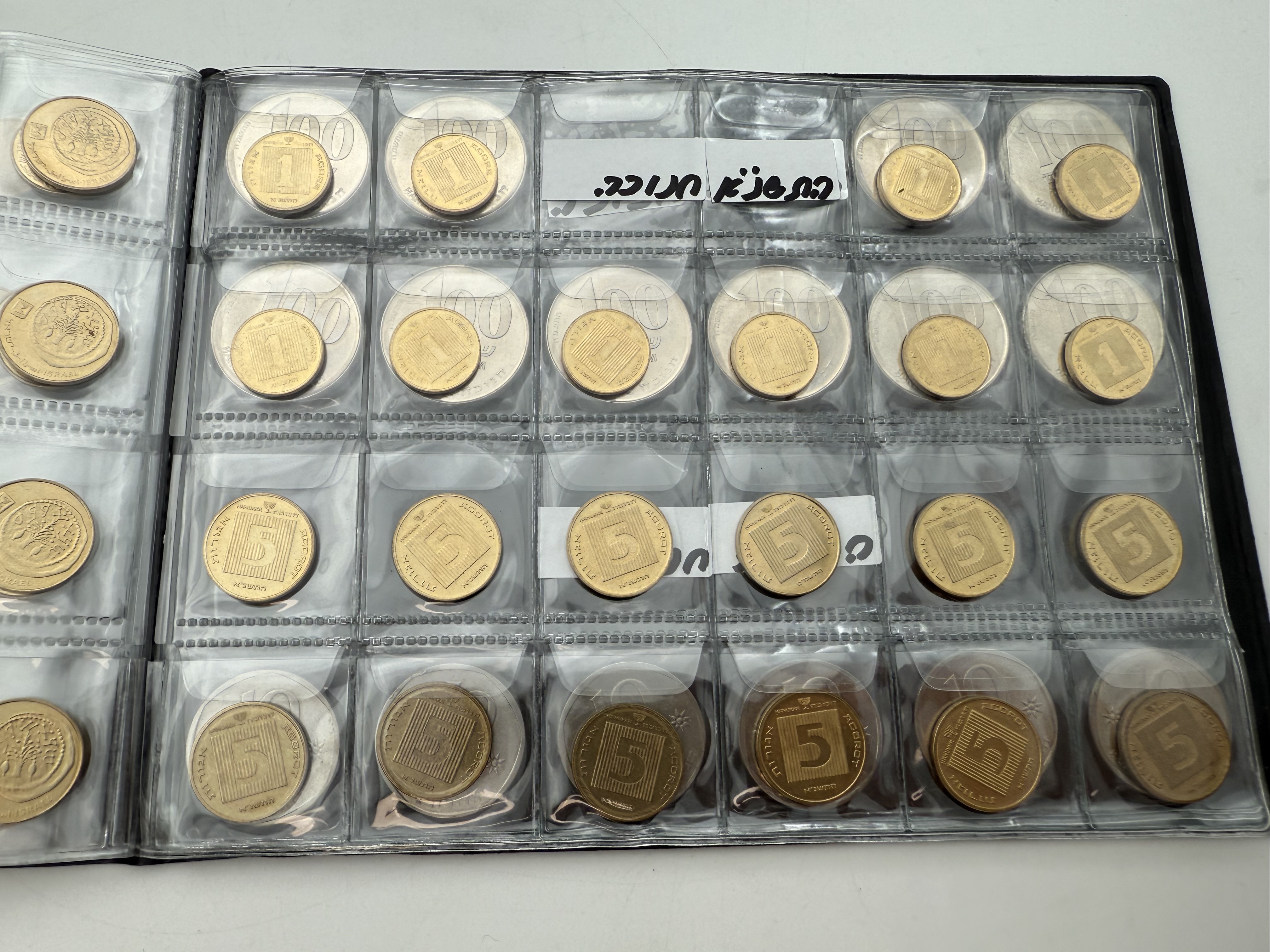 Israel - A collection of several hundred coins arranged in a special coin album, various conditions and years - 1 32