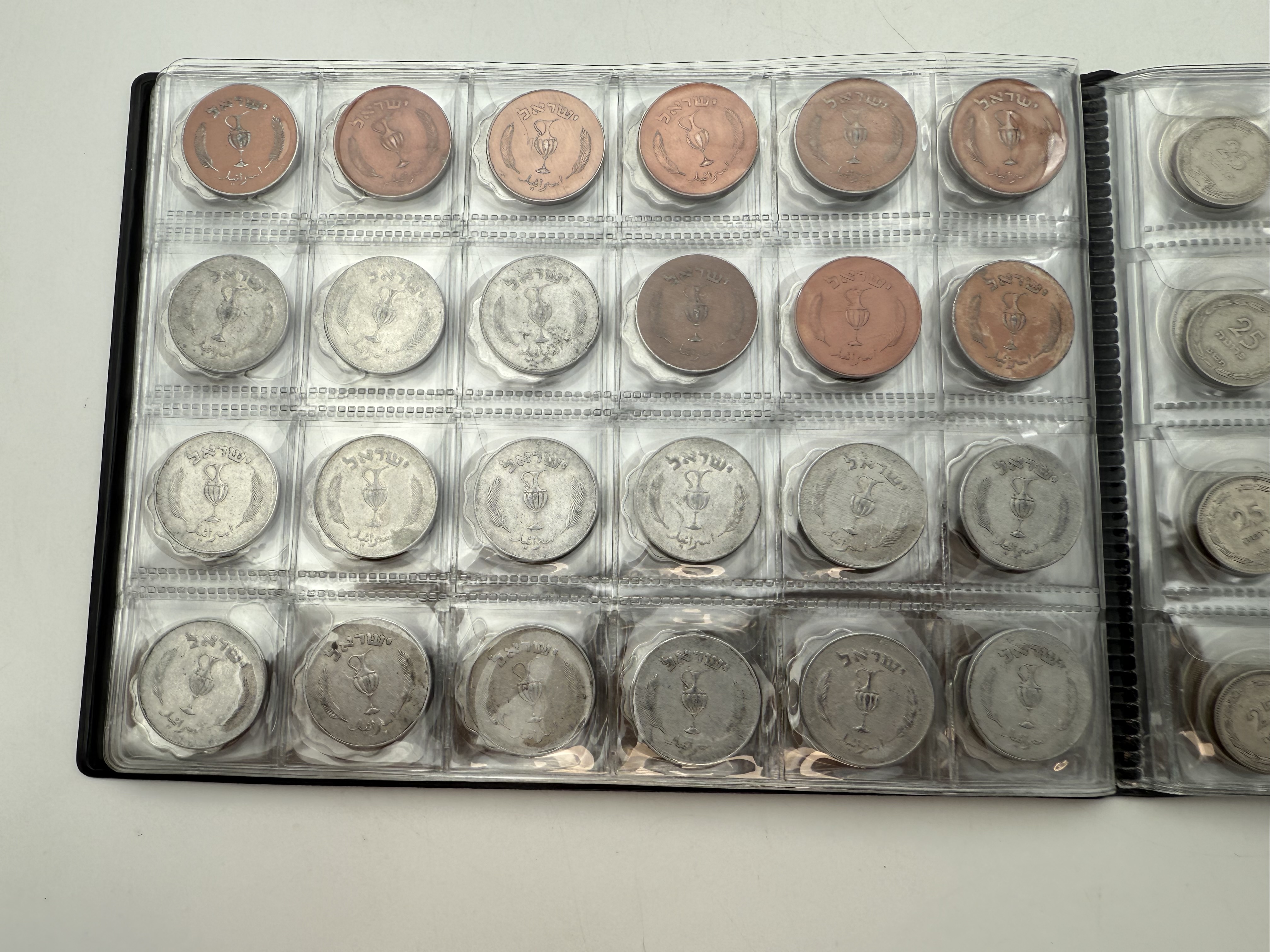 Israel - A collection of several hundred coins arranged in a special coin album, various conditions and years - 1 3