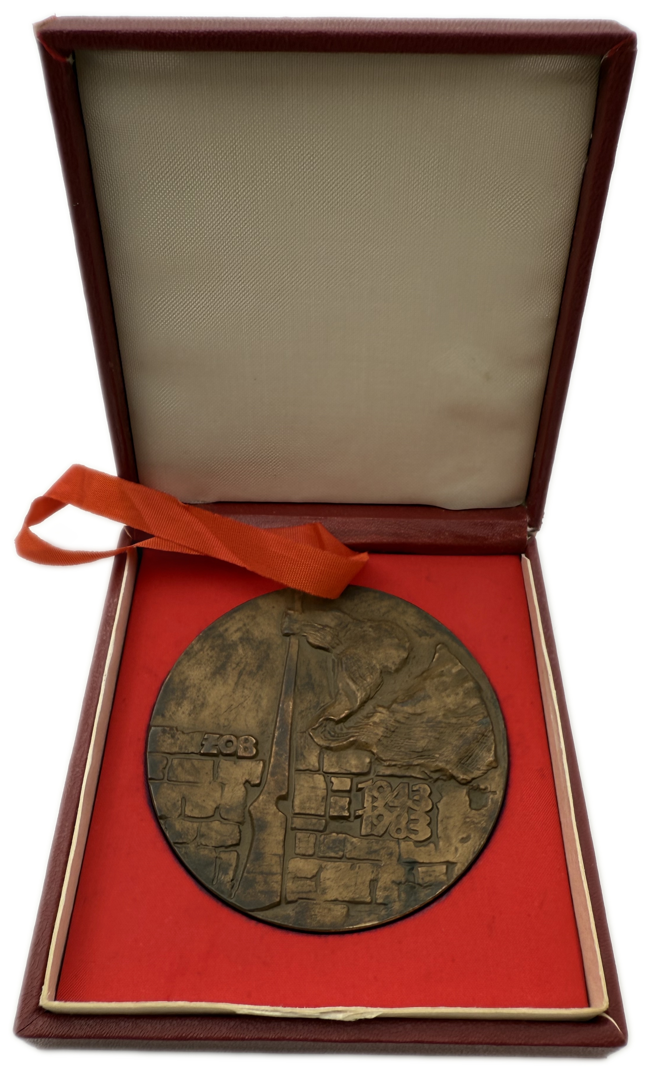 Judaica / Zionism - Poland, Medal commemorating the 40th anniversary of the Warsaw Ghetto Uprising - 1983 - 1 2