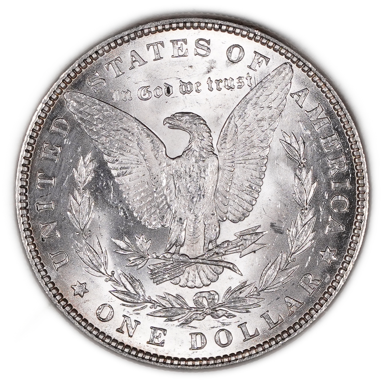 USA - 1 Morgan Dollar 1882 - UNC - 900 silver, 26.73g (net 24.05g, 0.77 oz), 38.1 mm. - 1 1