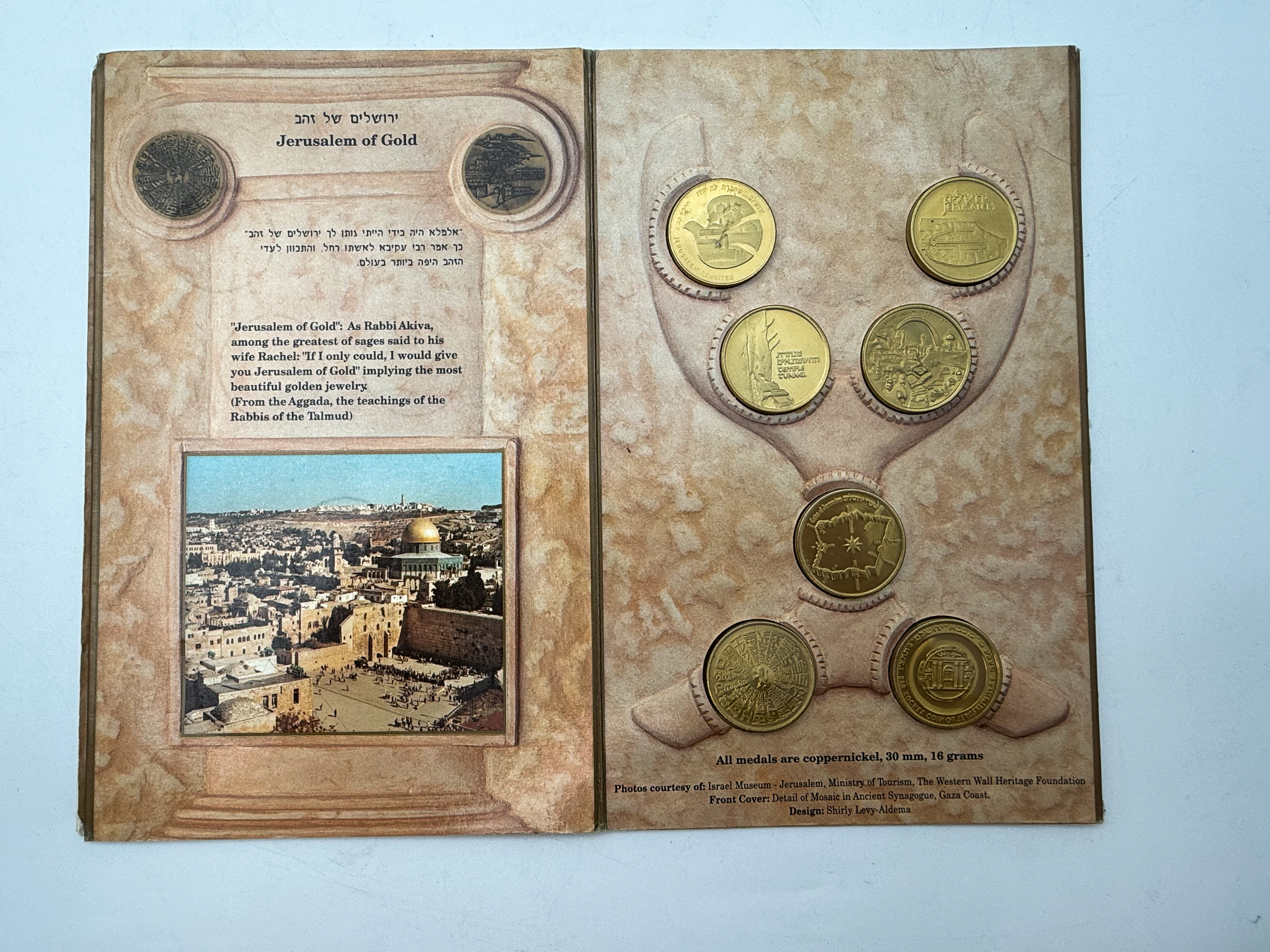 Israel - Collection of 2 different coin sets, "Jerusalem, the City of King David, 3000 Years" and "Historical Coin ... - 1 2