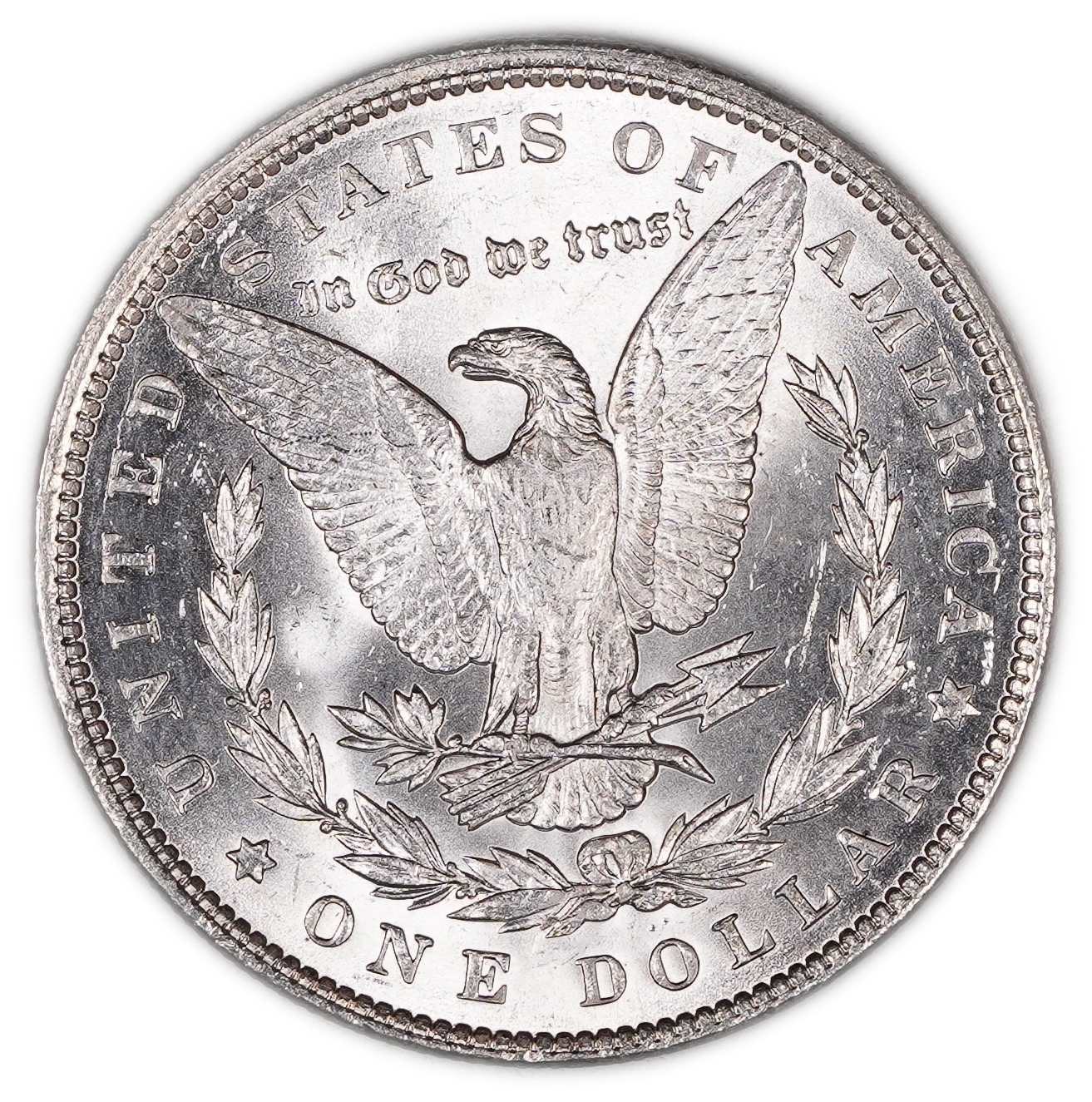 USA - 1 Morgan Dollar 1891 - UNC - 900 silver, 26.73g (net 24.05g, 0.77 oz), 38.1 mm. - 1 1