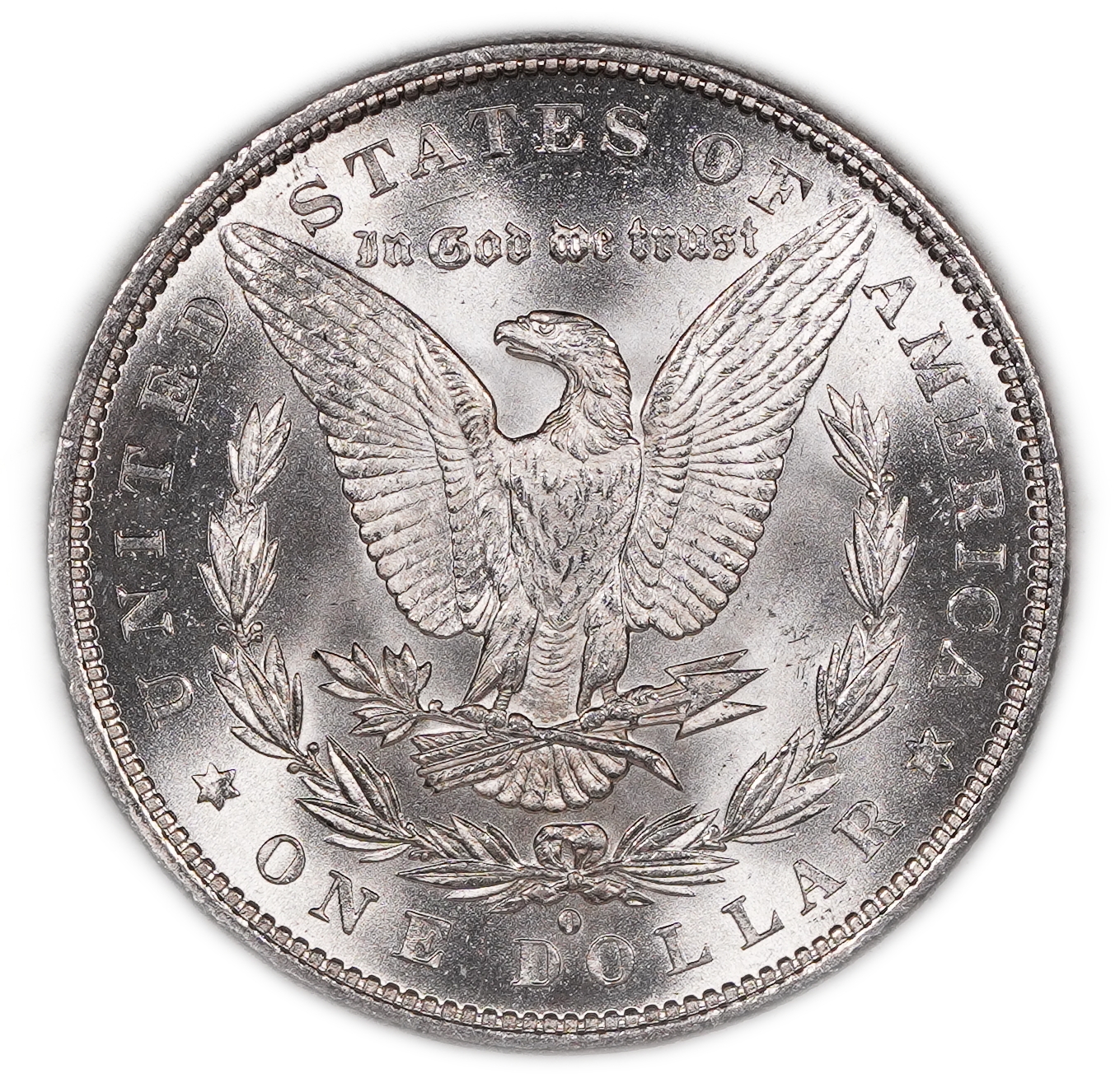 USA - 1 Morgan Dollar 1879 O - UNC - 900 silver, 26.73g (net 24.05g, 0.77 oz), 38.1 mm. - 1 1