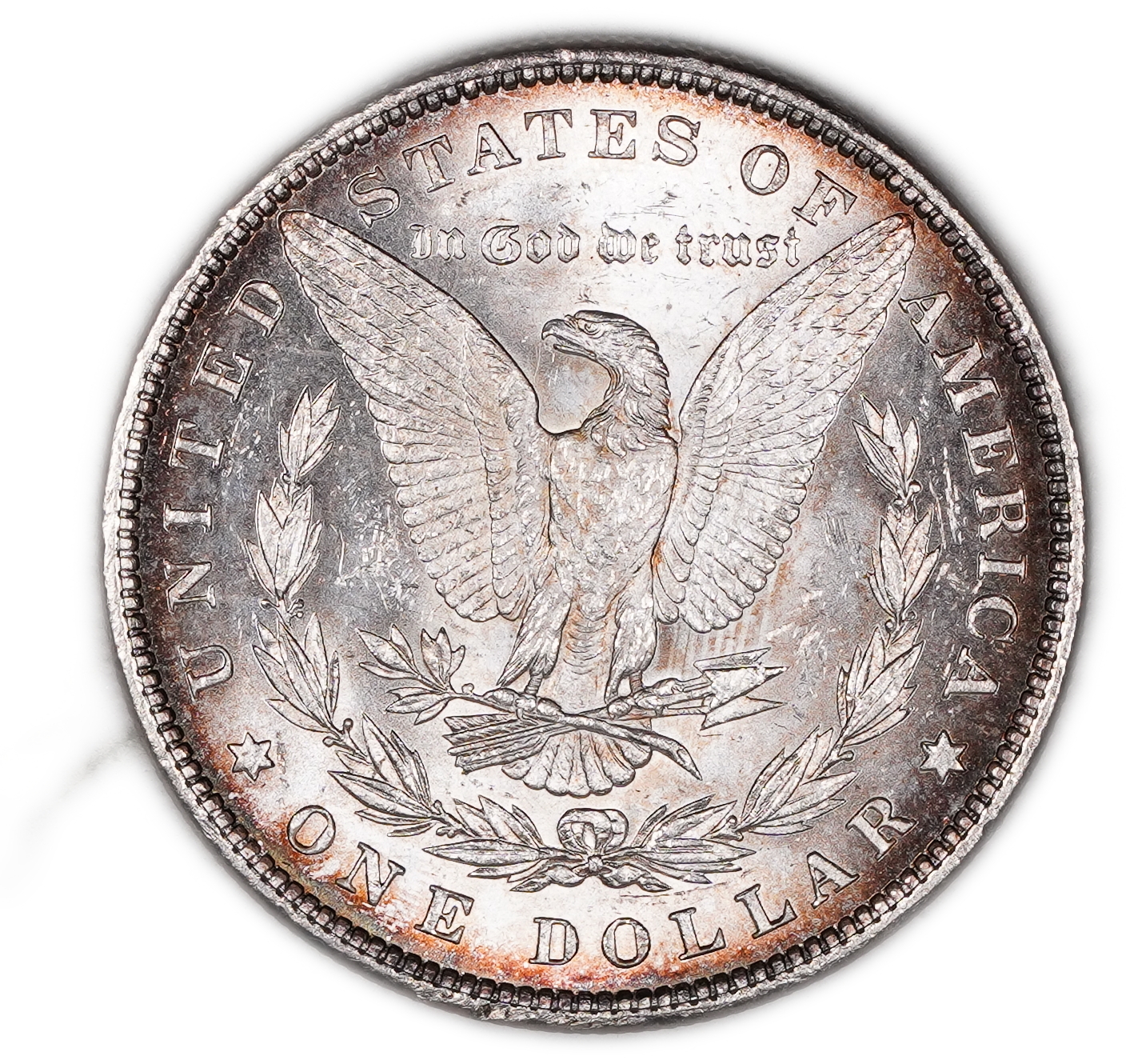 USA - 1 Morgan Dollar 1881 - UNC - 900 silver, 26.73g (net 24.05g, 0.77 oz), 38.1 mm. - 1 1
