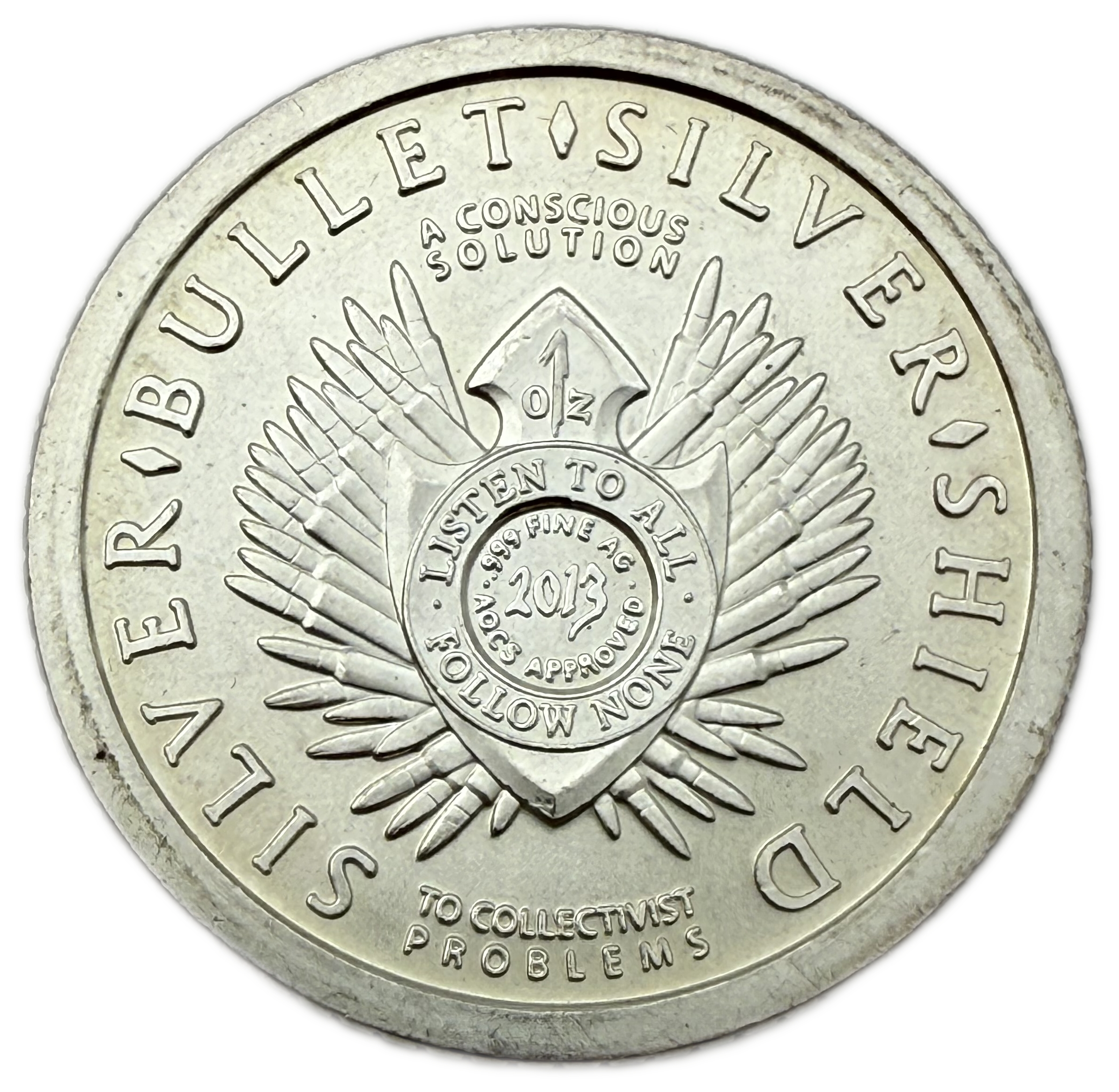 USA - 1 Ounce 2013 - Silver Bullet Silver Shield Slave Queen - Silver 999, 31.1g, 39mm - 1 1