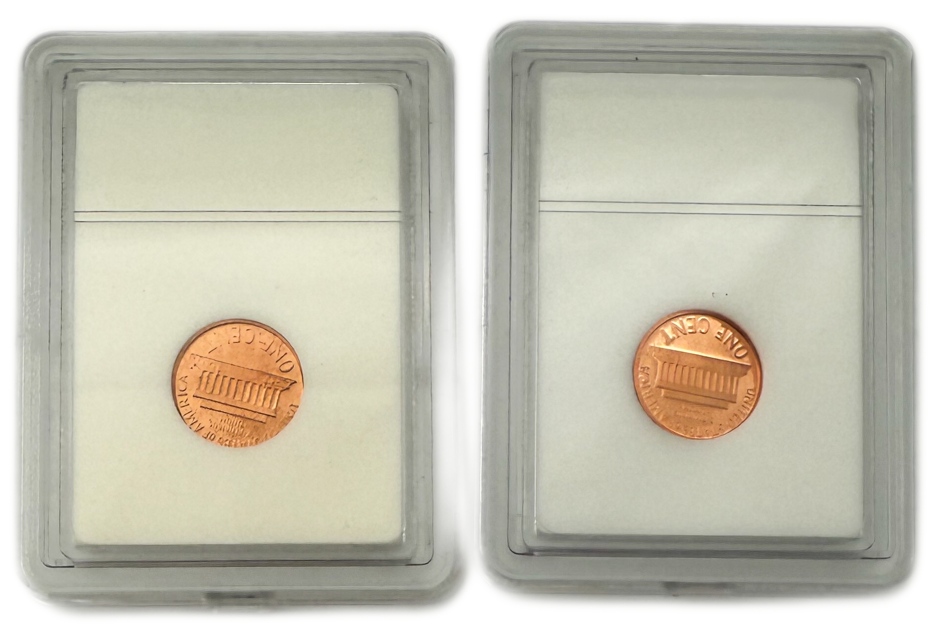 USA - Set of 14 1 cent coins from 1953, 1961, 1966, 1967, 1972, 1977, 1980, 1992, 2001, 2004, 2009, varying ... - 1 6
