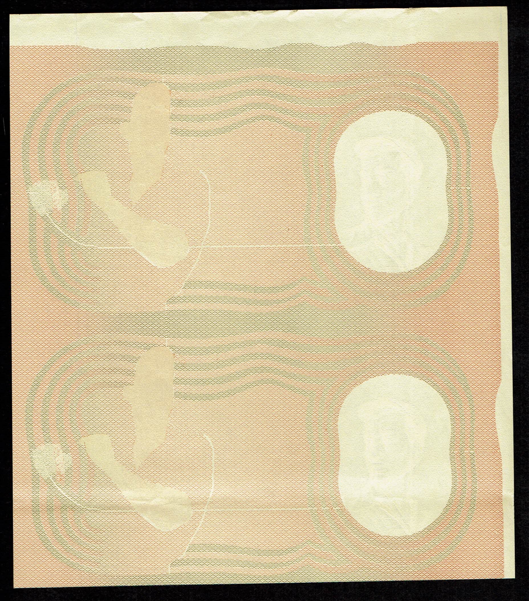 Israel – 5 Pounds (Lirot) 1958 – Sheet of 2 Progressive proof banknotes - 1 0