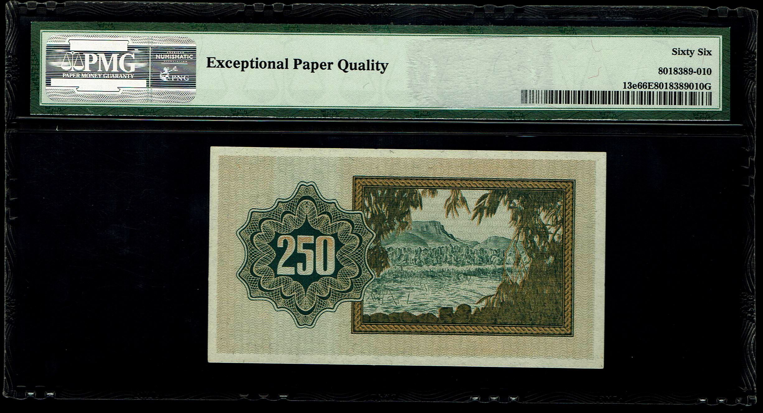 Israel - 250 Prutah 1952 - "Menorah Right" - PMG 66 EPQ - Prefix C - 1 1