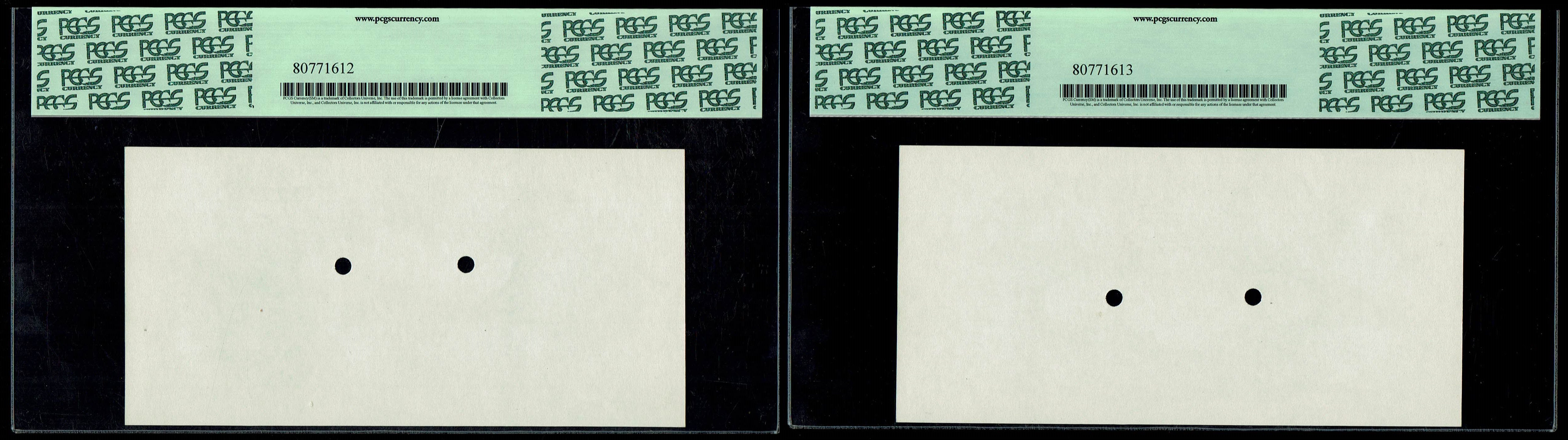 Israel - Pair of progressive proofs, black and white printing stages for the background of 1 Pound (Lira) 1952 ... - 1 1
