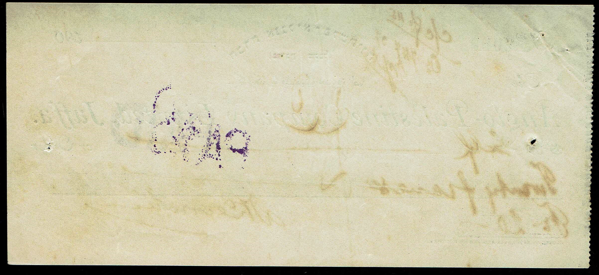 Palestine – First Check of the Anglo-Palestine Bank Signed by David Levontin – September 13, 1903 – Extremely Rare ... - 1 1
