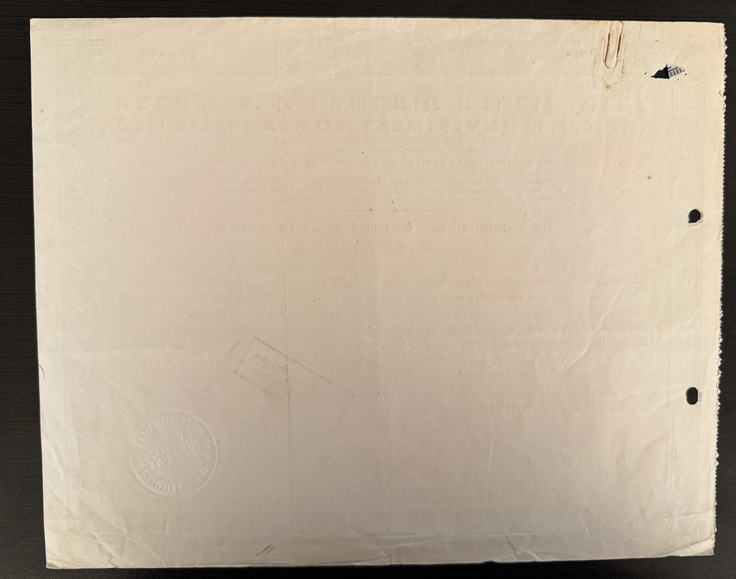 Palestine / Israel - Group of Five Cancelled Share Certificates of the A.P.B. Investment Company Ltd. (Subsidiary ... - 1 6