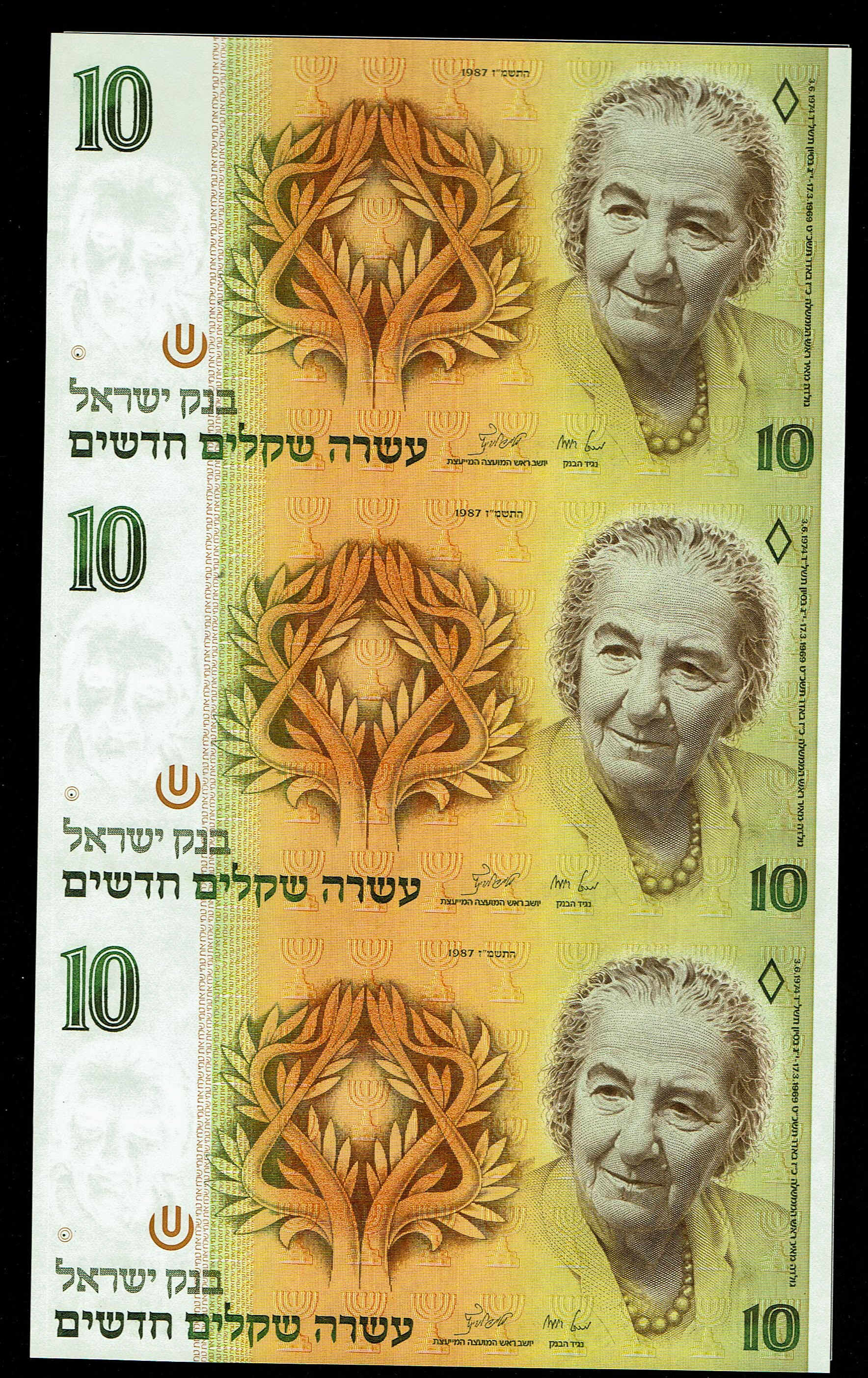 Israel - 10 New Shekel 1987 - UNC - 1 0