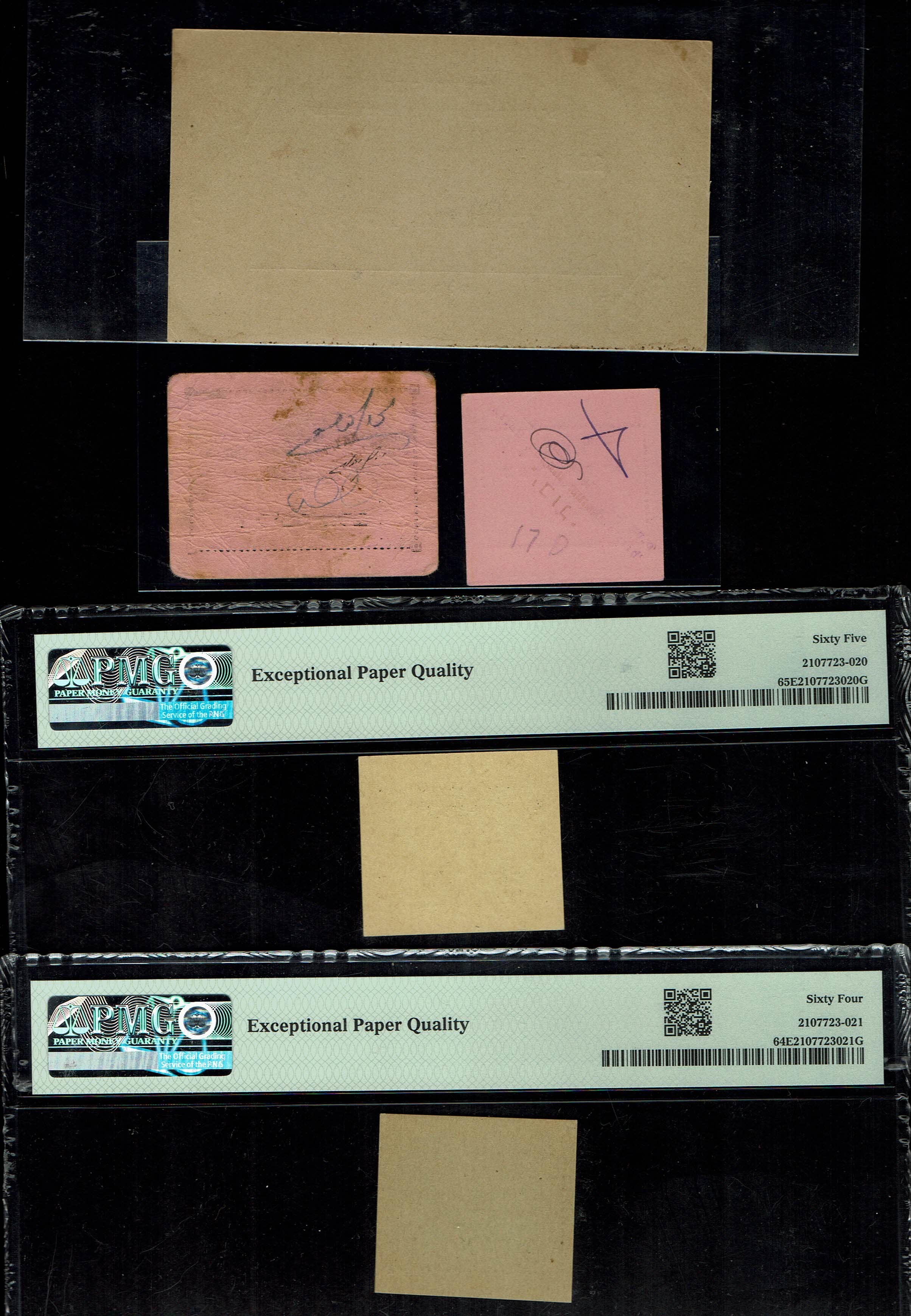 Paper Money Tokens - Palestine / Eretz Israel - Lot of Paper Money Tokens in Subject of - 1 10