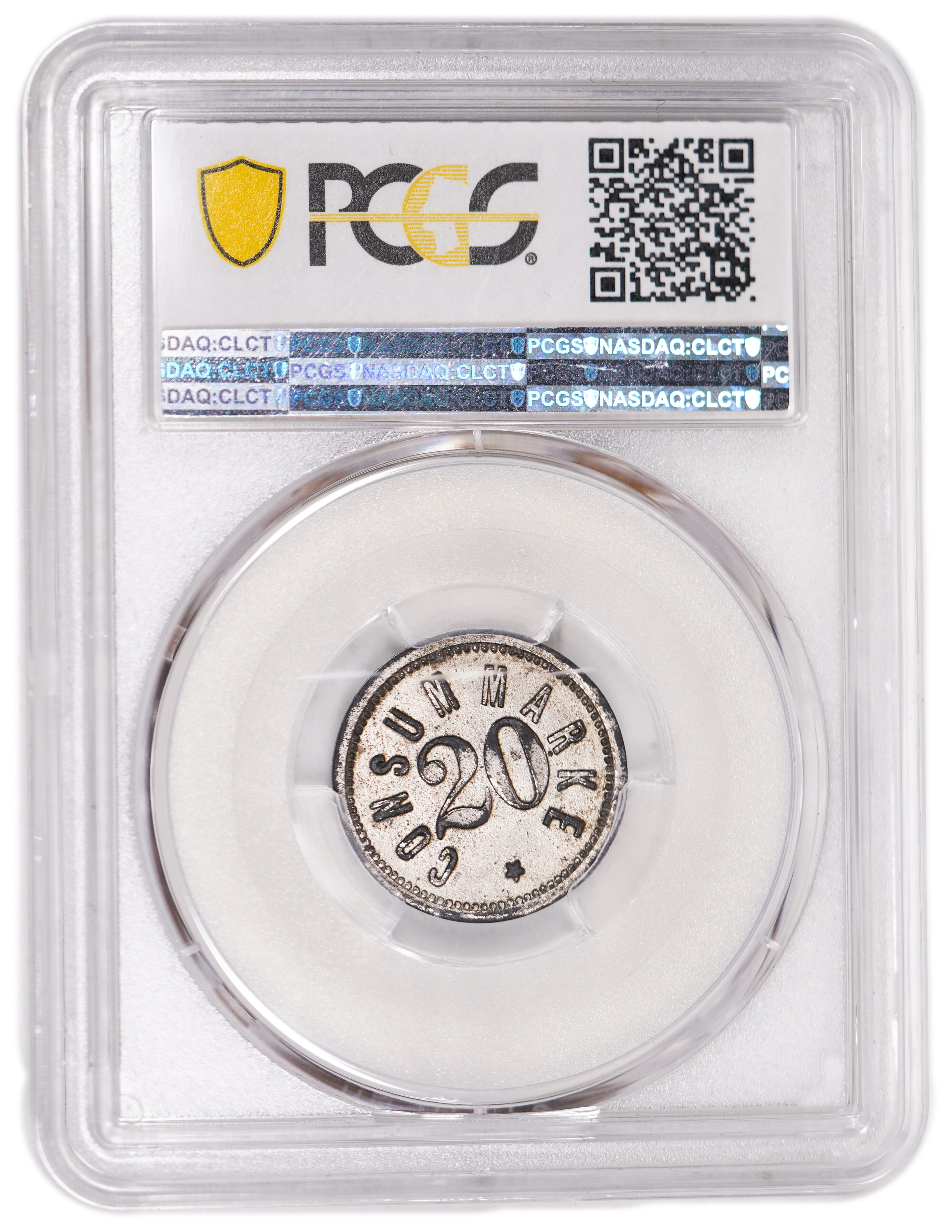 Palestine - Templar colonies token - 20 Paras 1880-1917 - Third series - PCGS AU 58 - 1 3