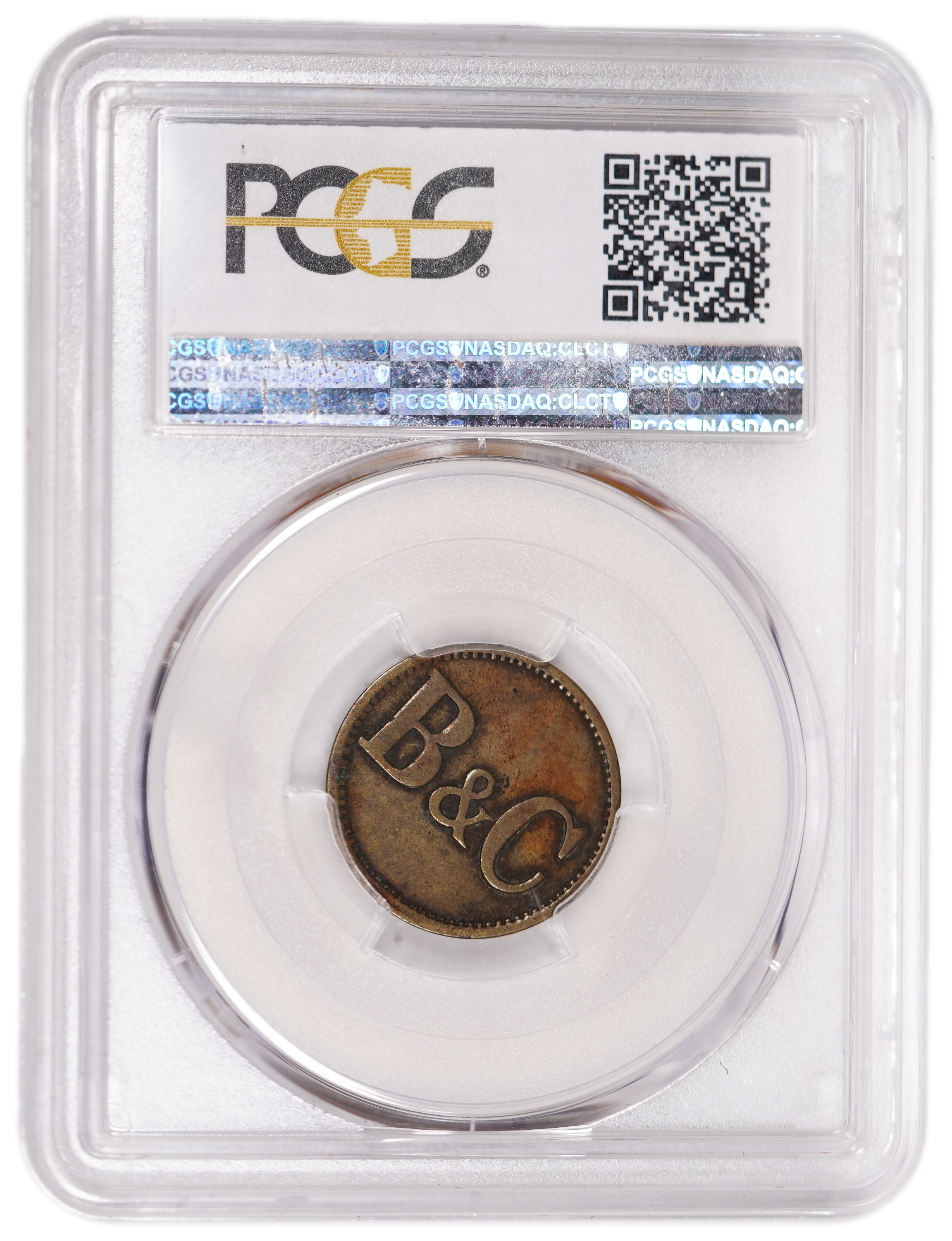 Palestine - Templar colonies tokens - 1/4 Para 1880-1917 - Large B&C (Breisch & Gesellschaft) - Very Rare - PCGS VF 35 - 1 3