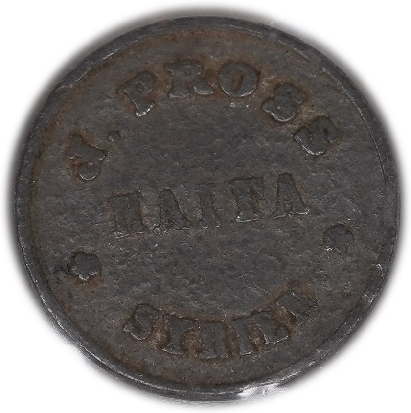 Palestine - Haifa - 20 Para 1900'-1920' Token - J. Pross - NGC VF DETAILS - Extremely Rare