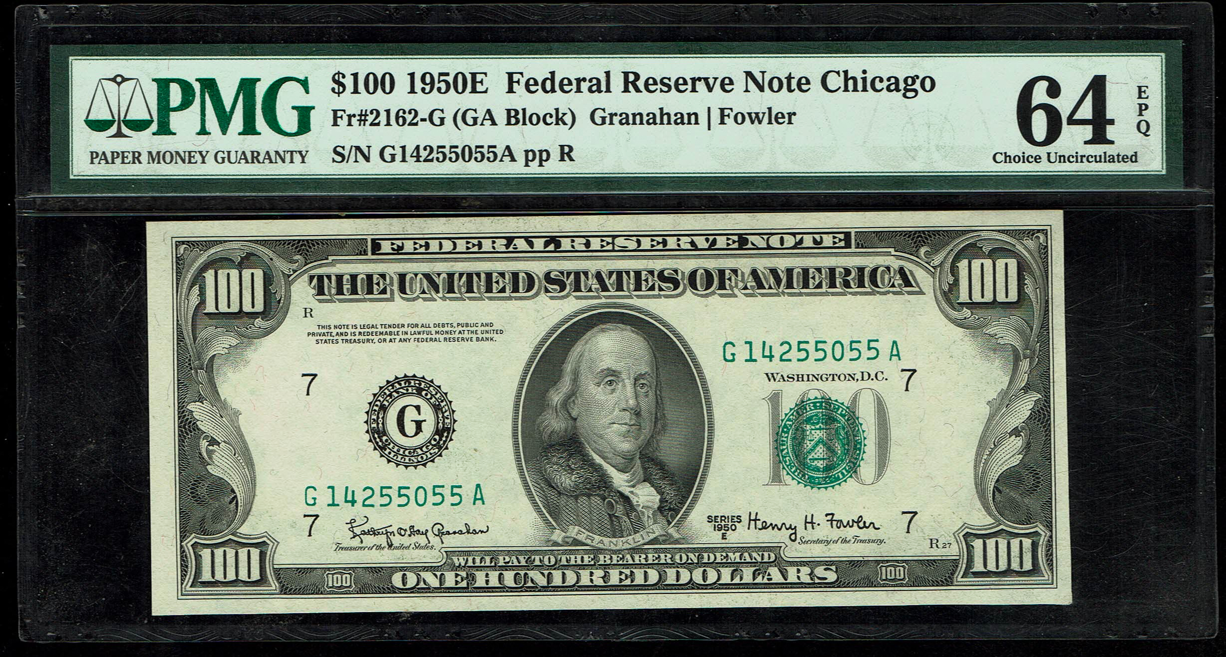 USA – 100 Dollars 1950 E Banknote – Federal Reserve Note Chicago – PMG 64 EPQ - 1 0
