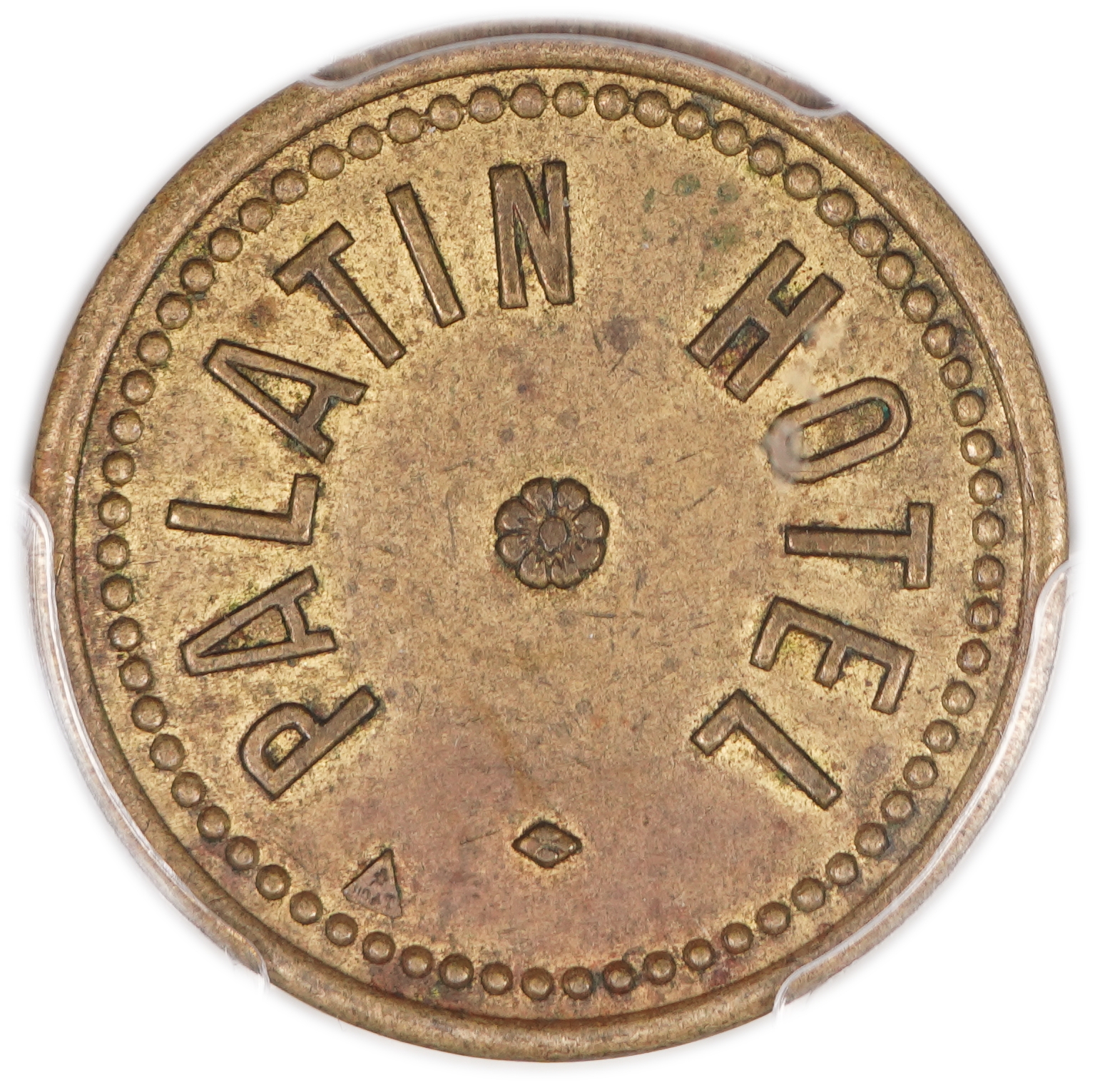 Palestine - 2 Piaster 1930' - Palatin Hotel - PCGS AU 55 - Very high grade for this token - 1 1