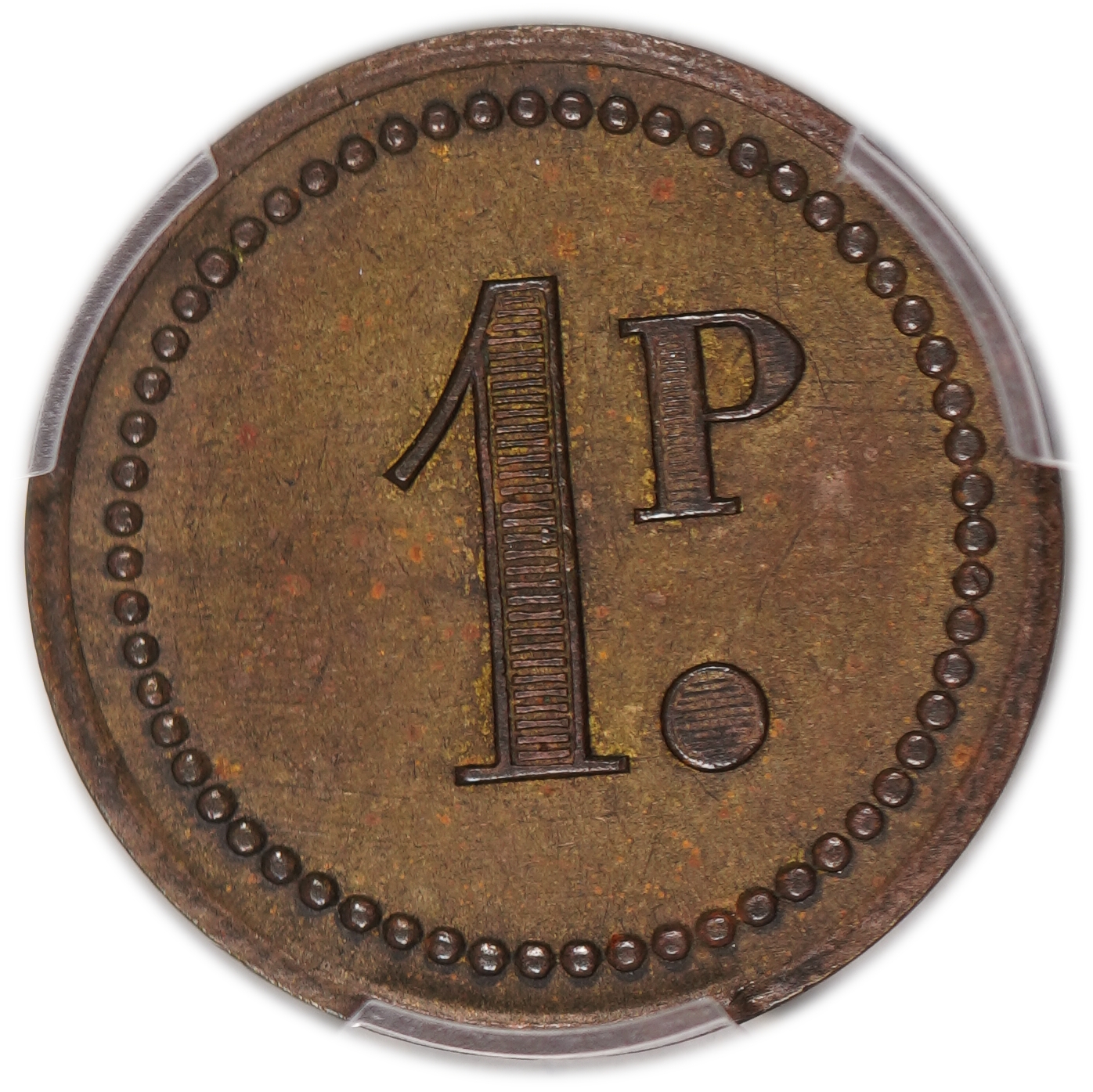 Palestine - 1 Piaster 1930' - Palatin Hotel - PCGS MS 62 - Very high grade for this token