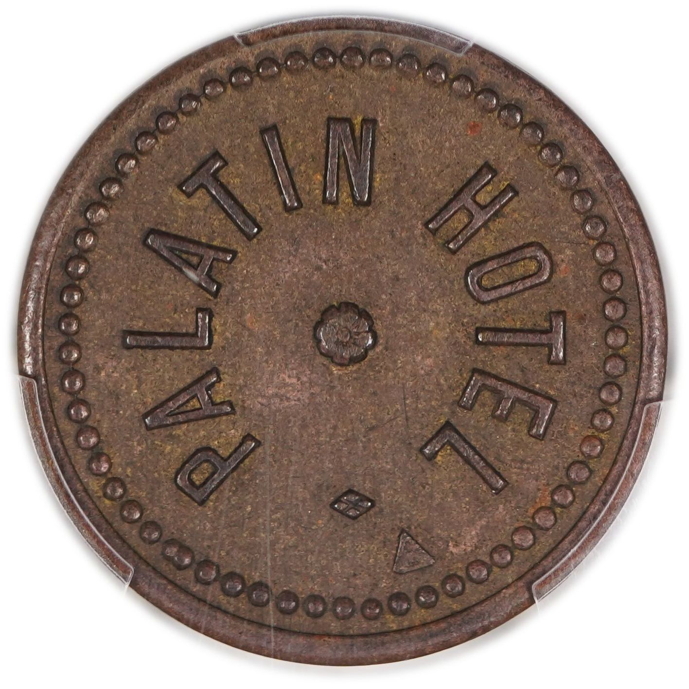 Palestine - 1 Piaster 1930' - Palatin Hotel - PCGS MS 62 - Very high grade for this token - 1 1