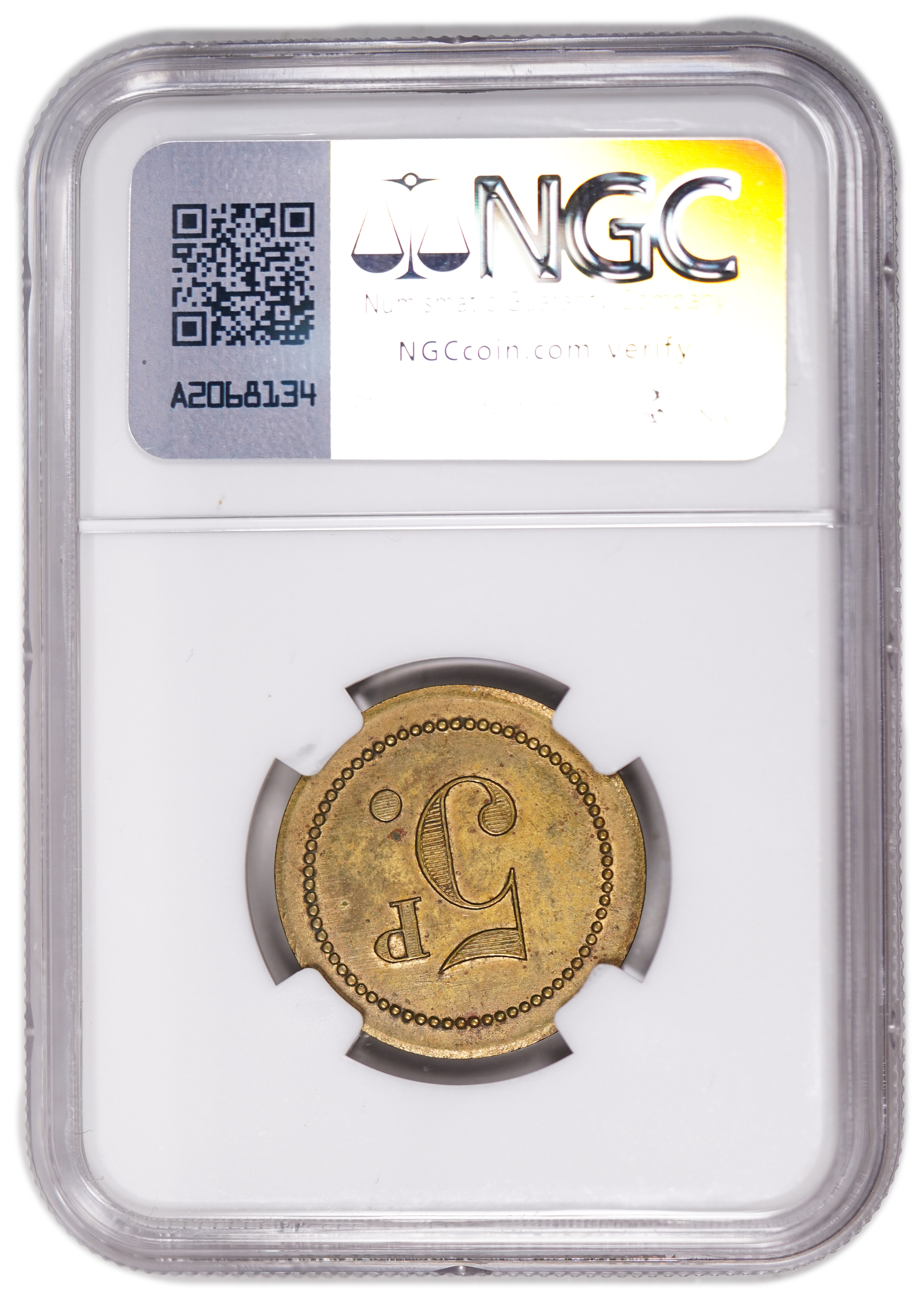 Palestine - 5 Piaster 1930' - Palatin Hotel - NGC MS 61 - 1 3