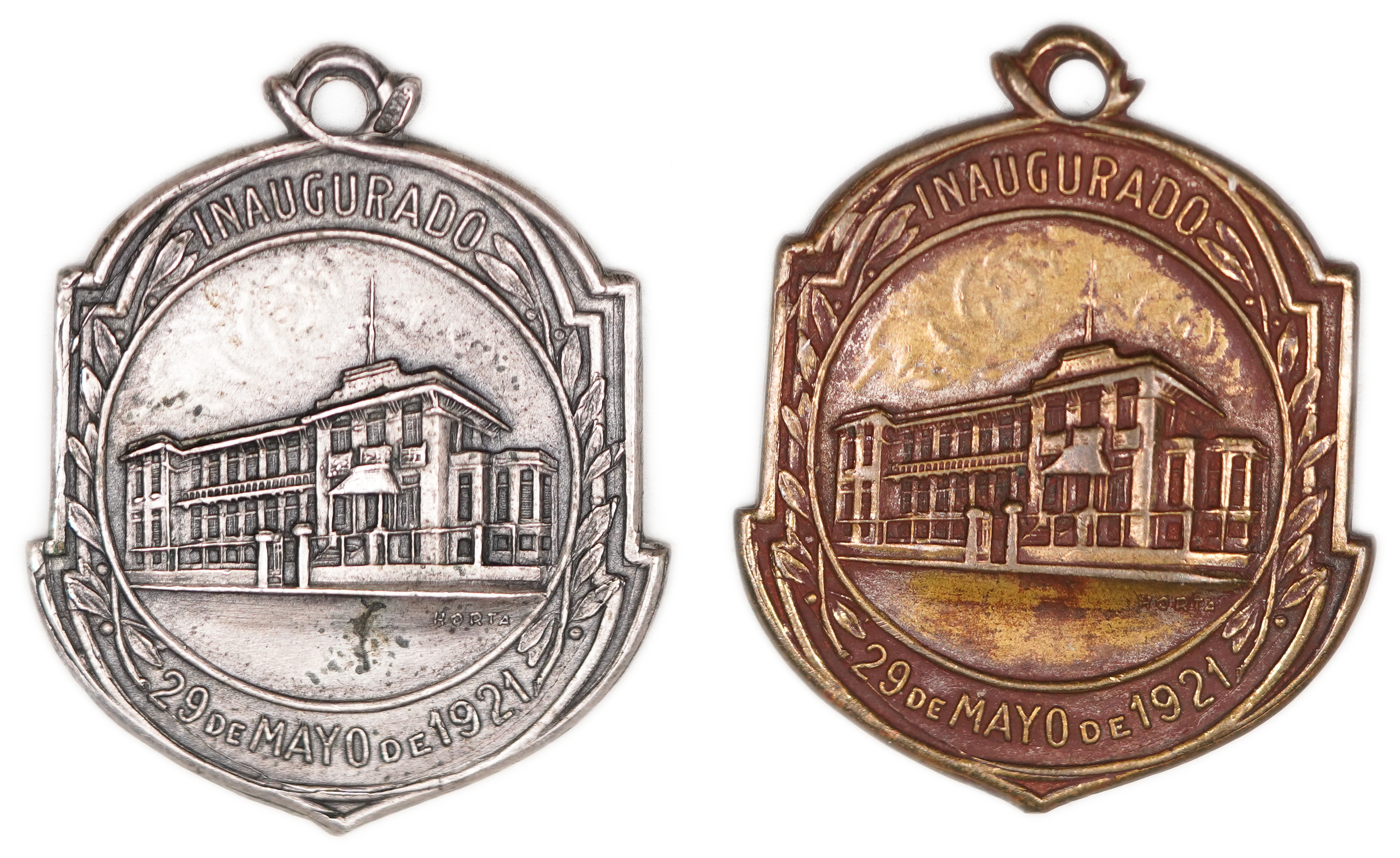 Judaica / Zionism - Argentina, Medals Commemorating the Inauguration of the "Ezrah" Jewish Hospital, Buenos Aires - ... - 1 0
