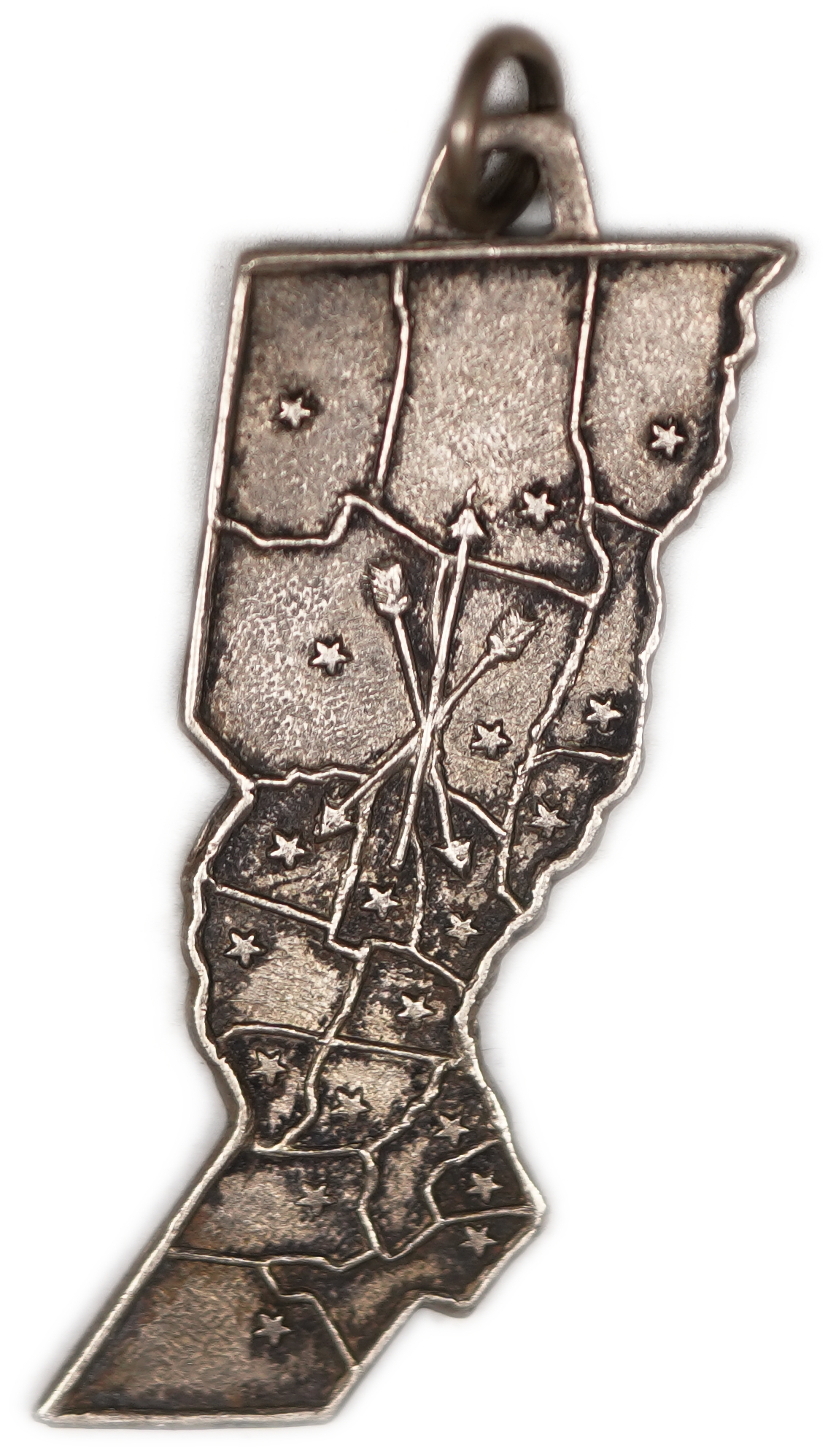 Judaica / Zionism - Argentina, Map-Shaped Medal Dedicated to the Province of Santa Fe - 1 0