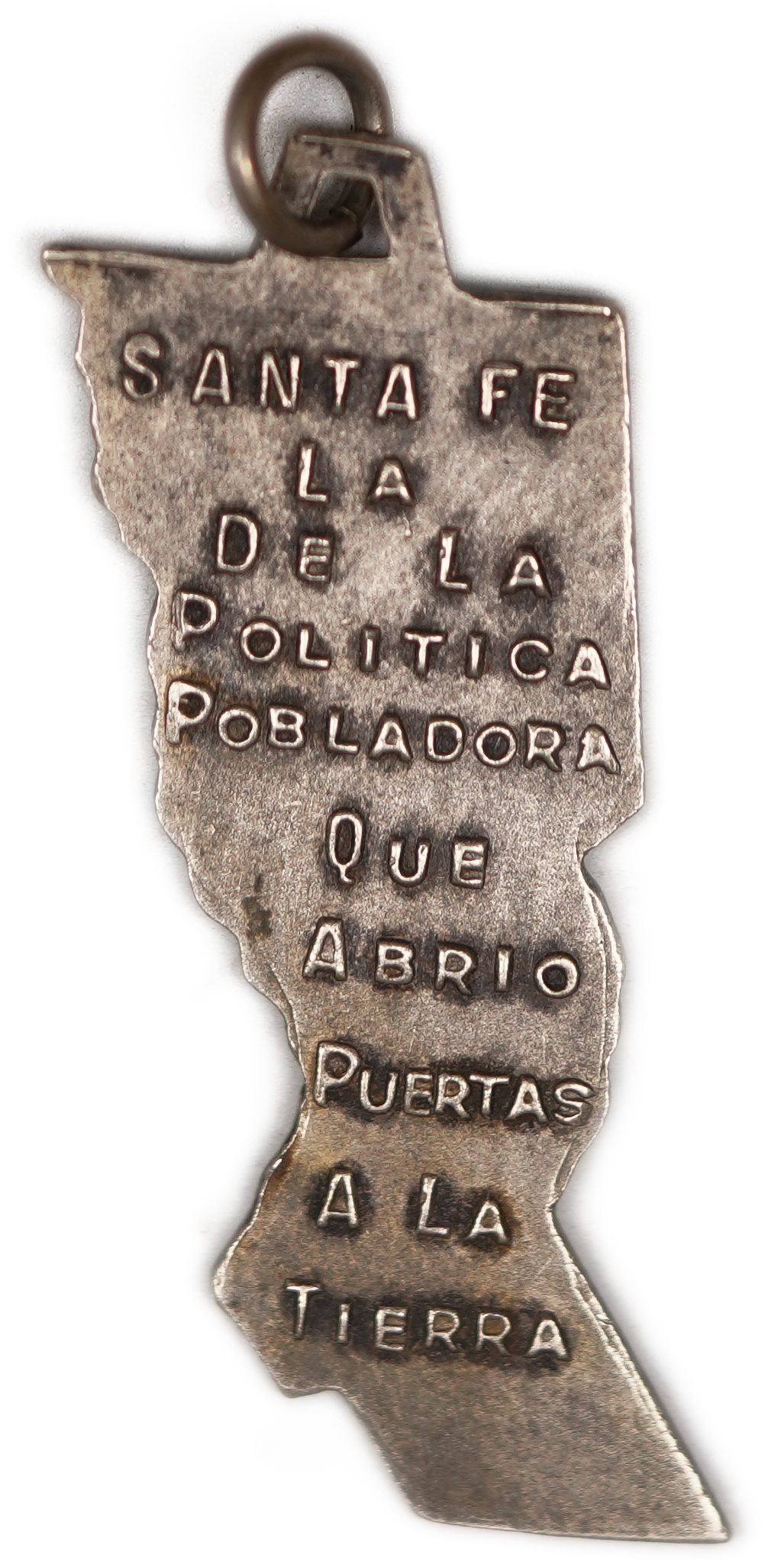 Judaica / Zionism - Argentina, Map-Shaped Medal Dedicated to the Province of Santa Fe - 1 1
