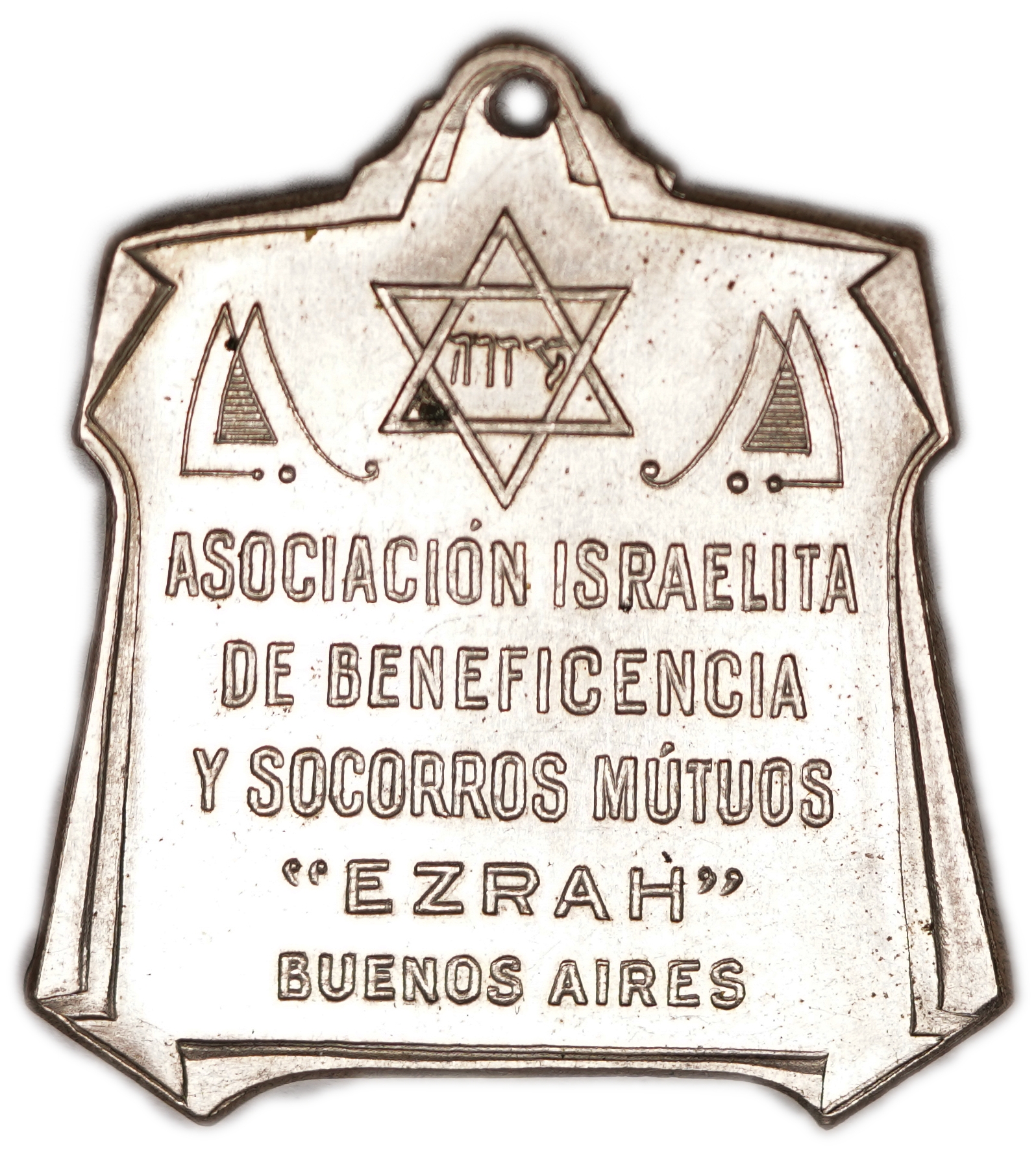 Judaica / Zionism - Argentina, Medal Commemorating the Laying of the Cornerstone for the Third Pavilion of the ... - 1 1