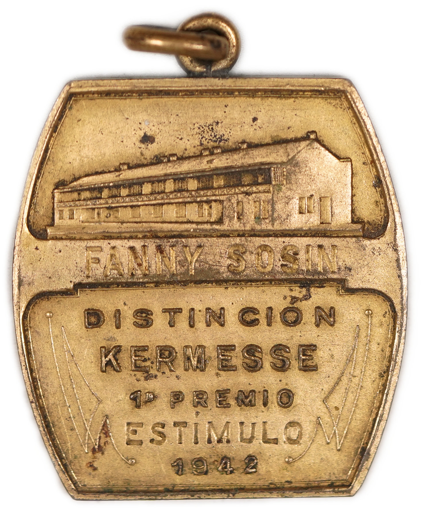Judaica / Zionism - Argentina, Medal of the Argentine Jewish League Against Tuberculosis, First Prize 1942 - 1 1