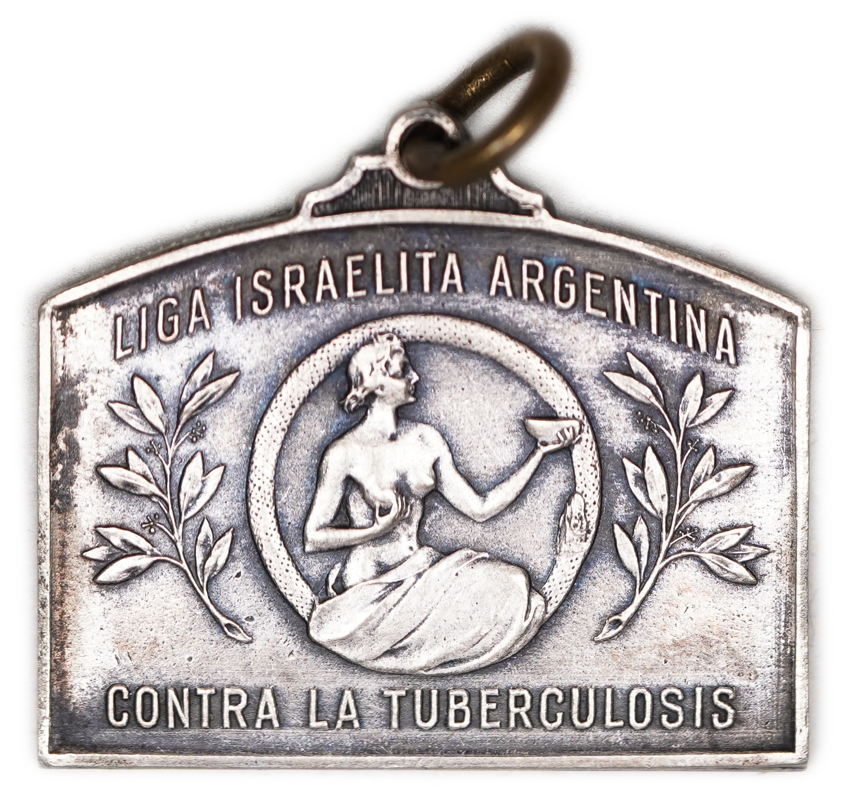 Judaica / Zionism - Argentina, Medal for the Laying of the Cornerstone of the “Dispensario Modelo” of the Liga ... - 1 0