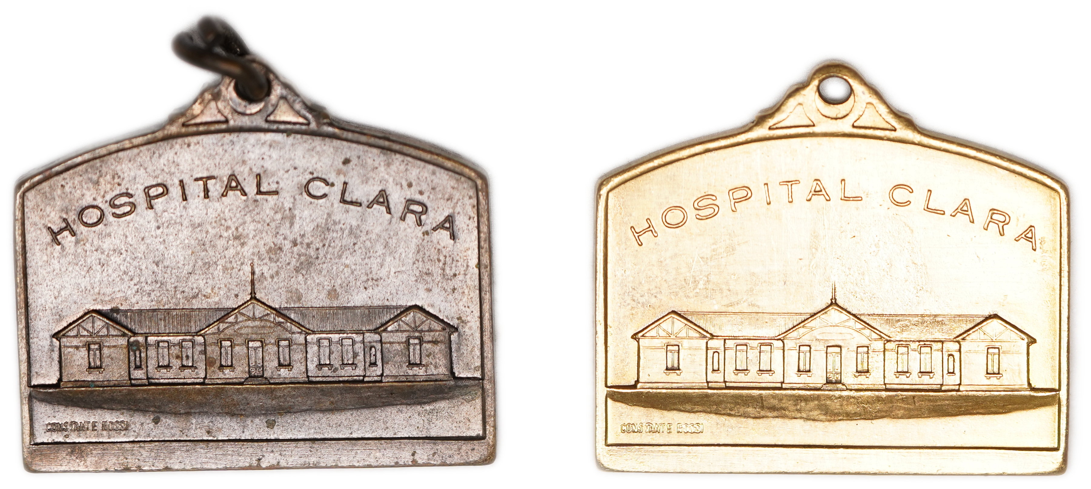 Judaica / Zionism - Argentina, Pair of Medals Commemorating the Inauguration of “Hospital Clara” of the Jewish ... - 1 0