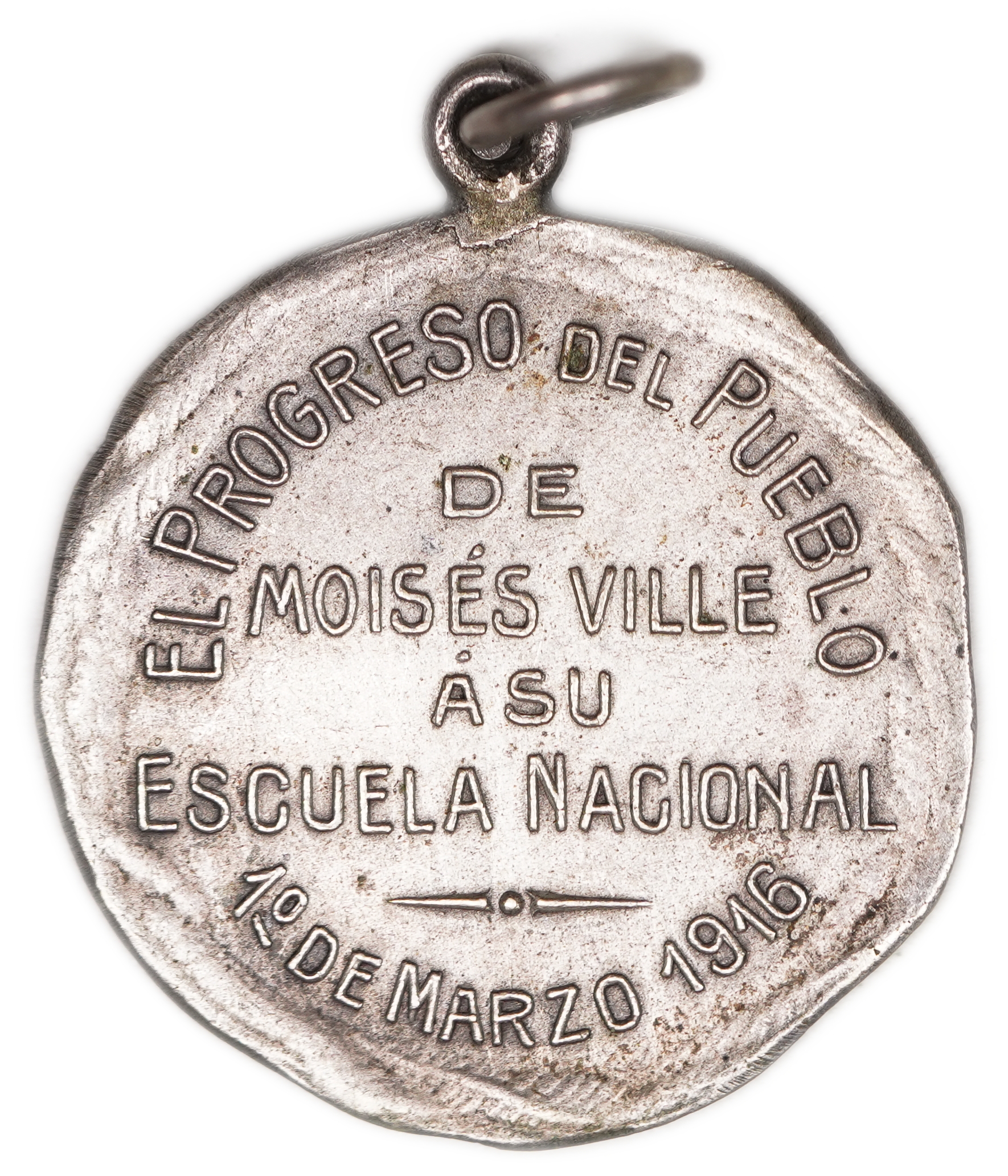 Judaica / Zionism - Argentina, Moisés Ville, National School No. 54 Medal, 1916 - 1 1