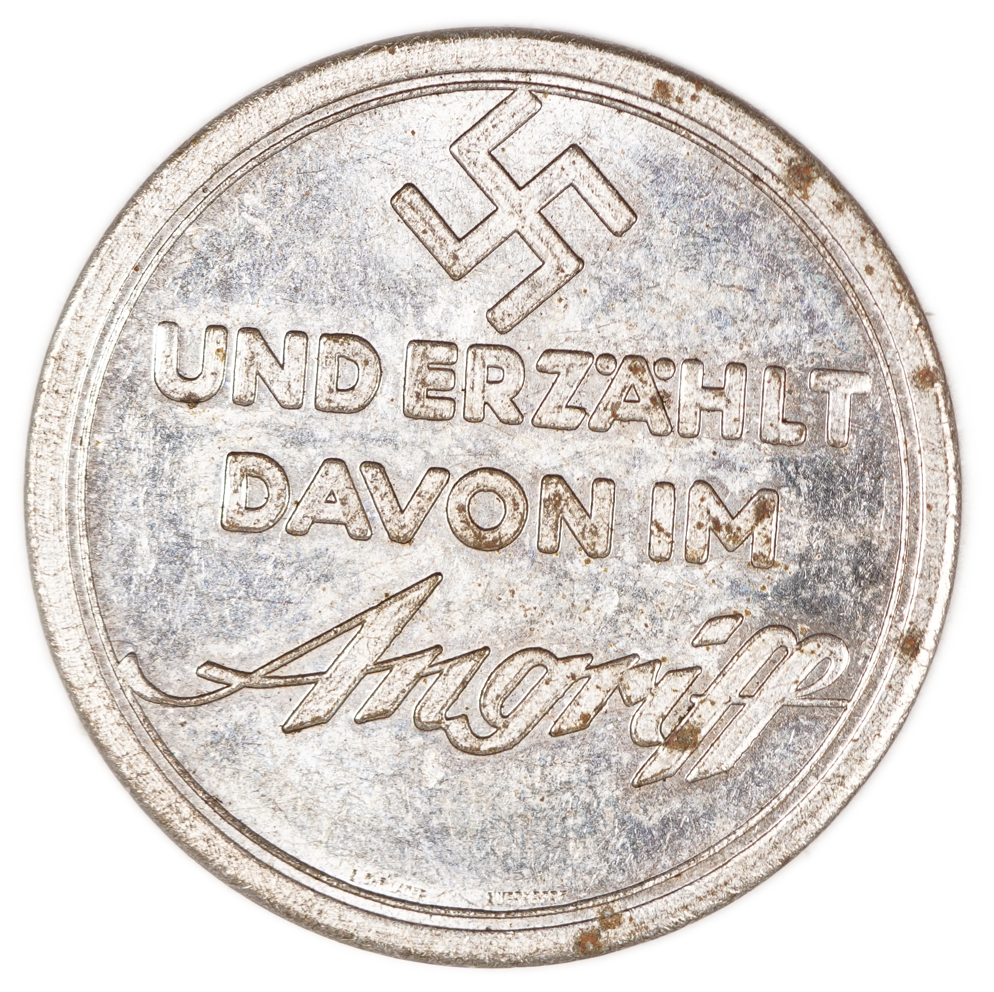 Judaica / Zionism - Germany, Antisemitic Medal “A Nazi Travels to Palestine”, 1930s - 1 1