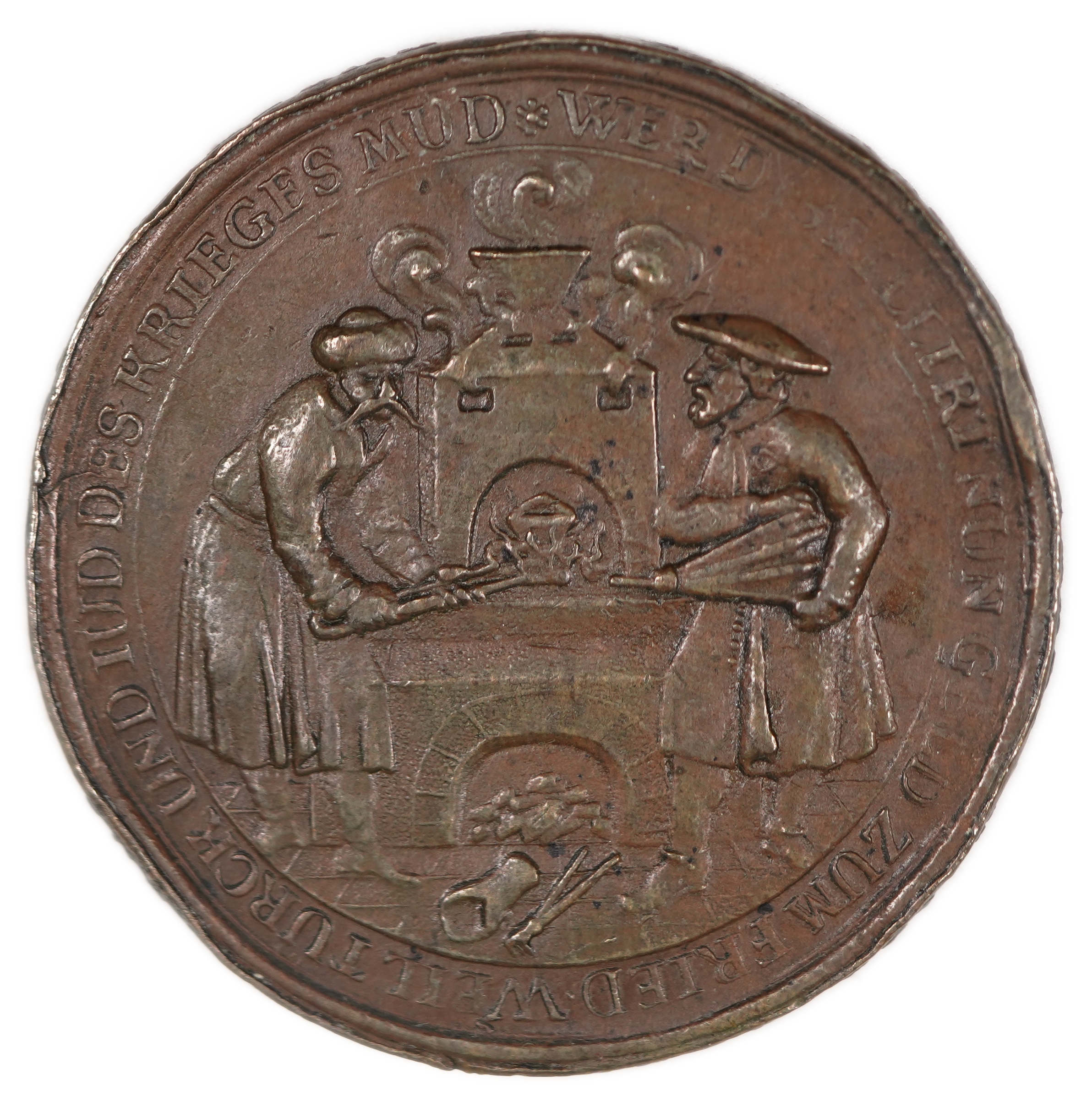 Judaica / Zionism - Austria, Antisemitic Medal “Capture of Buda by the Austrians”, 1686 - 1 4