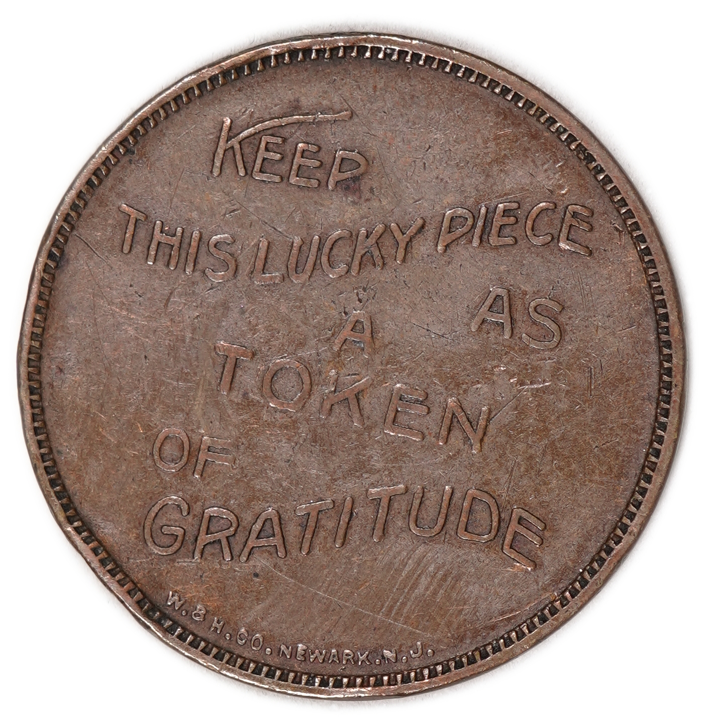 Judaica / USA, Gratitude Token - Congregation Shaari Zedek, Brooklyn, 1925 - 1 1