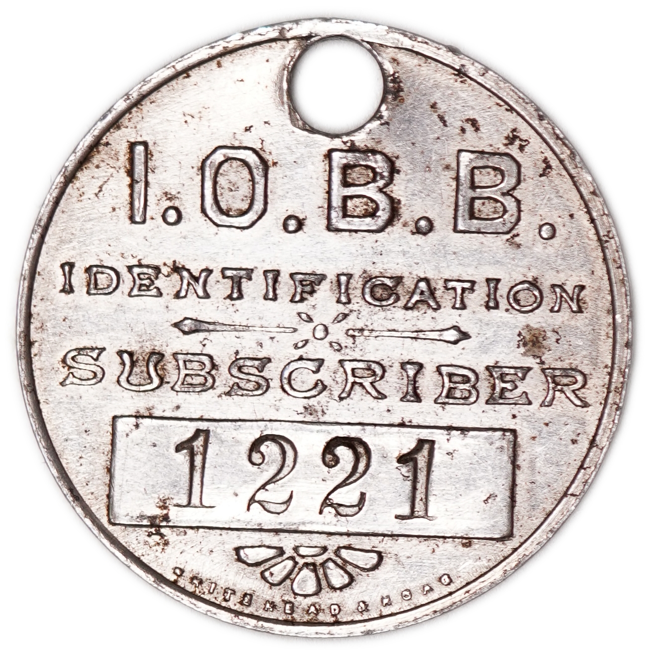 Judaica / Zionism - USA, Identification Token B’nai B’rith, Wider Scope Program, 1927 - 1 1
