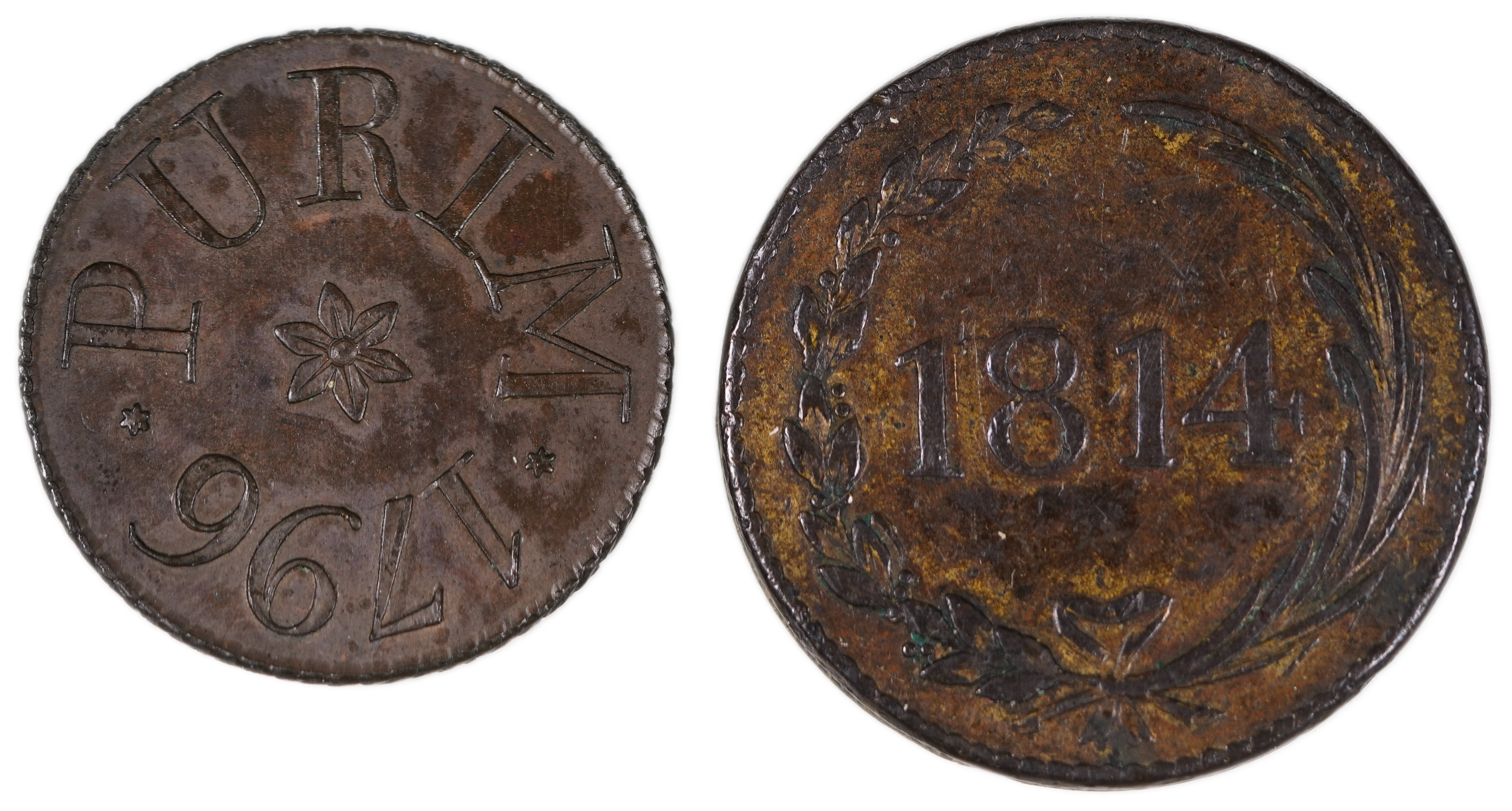 Judaica / Zionism - England, CABBAGE SOCIETY Tokens, 18th-19th Centuries - 1 0