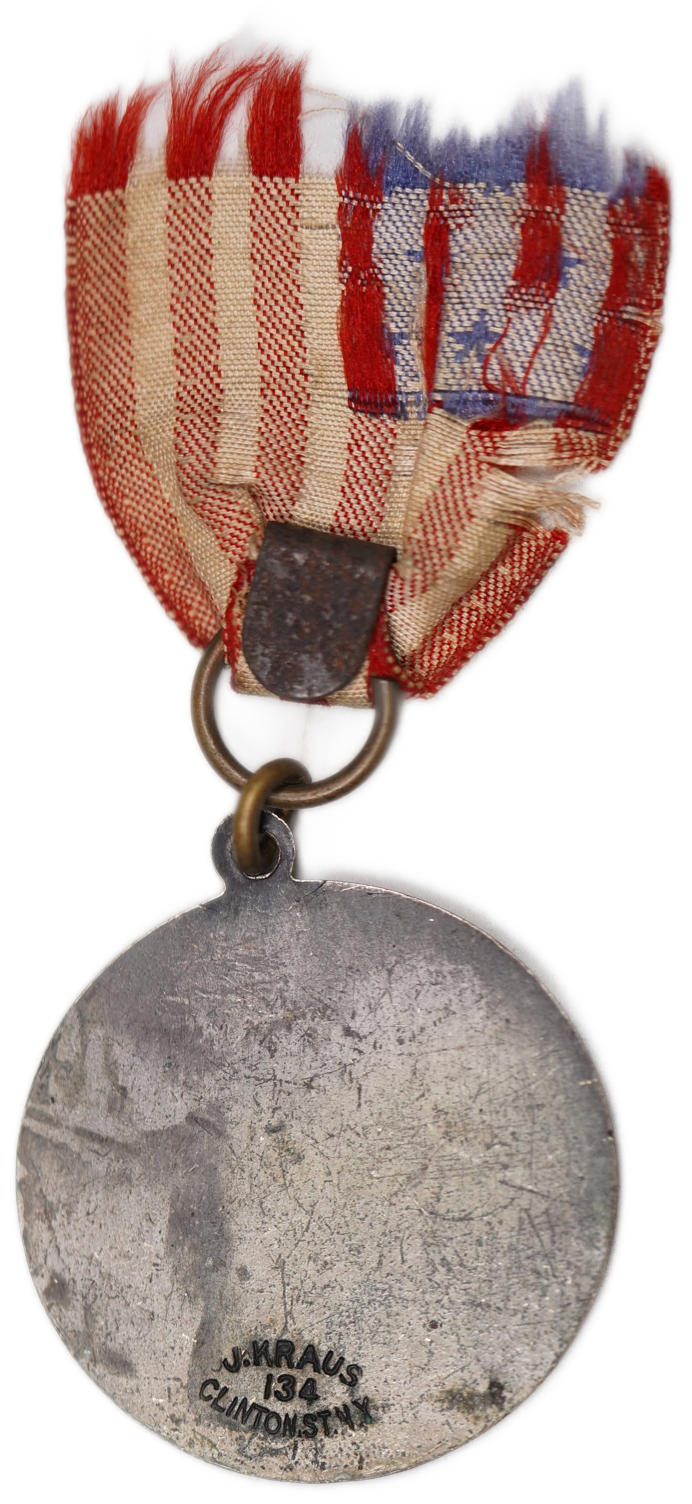 Judaica / Zionism - USA, “Zionist Convention” Medal with American Flag Ribbon - 1921 (5681) - 1 1